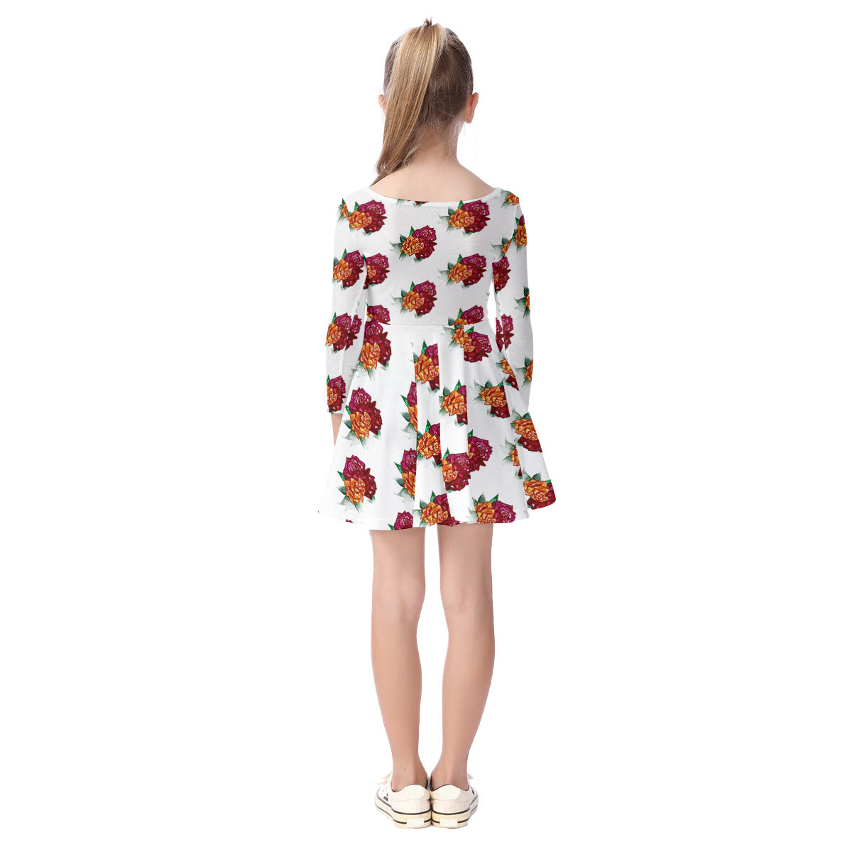 All-Over Print Kid's Long Sleeve Dress