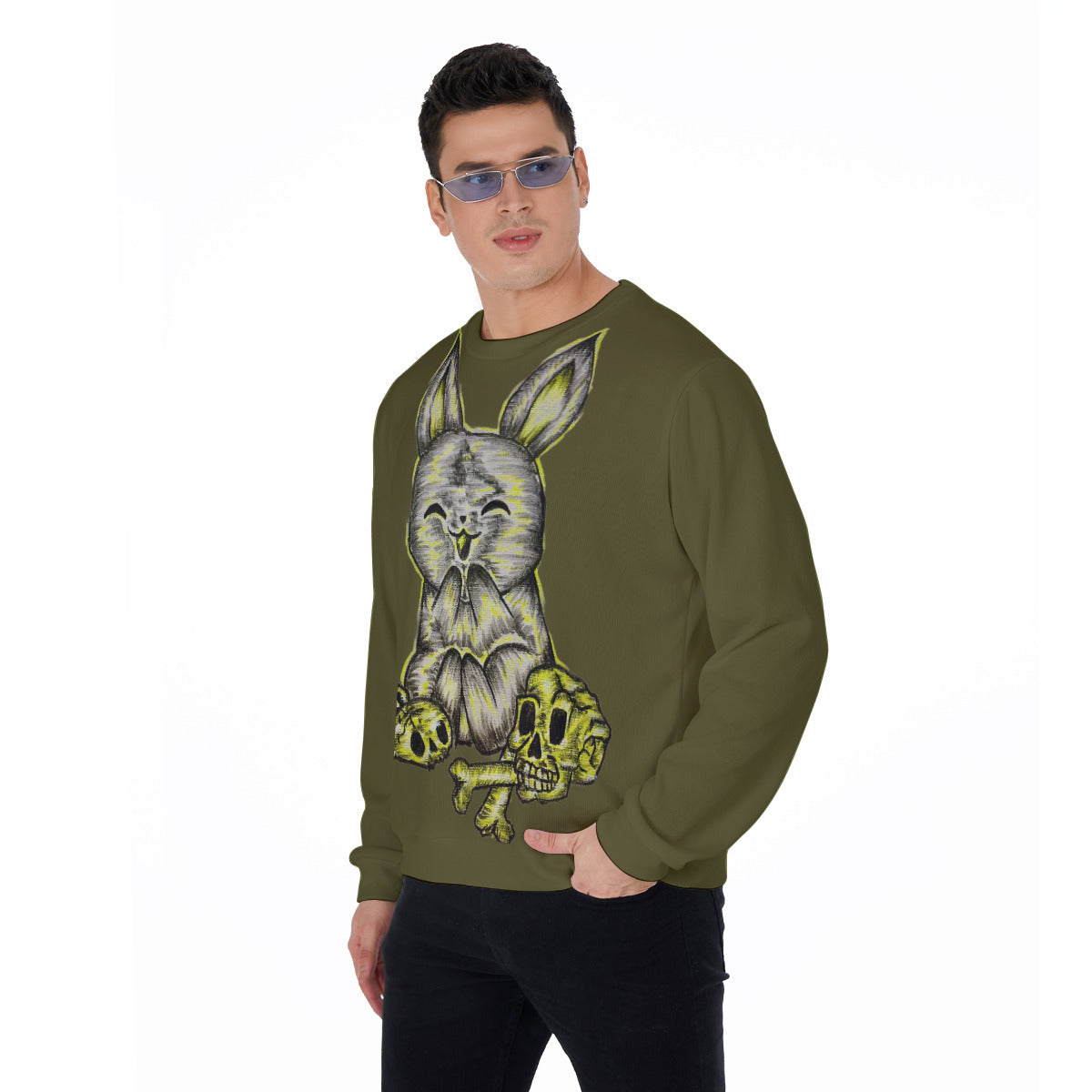 All-Over Print Men's Sweater