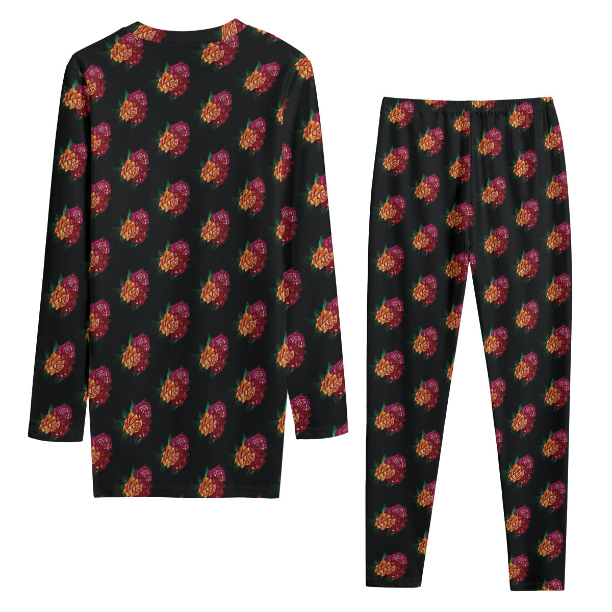 All-Over Print Women's Side Split T-shirt Set