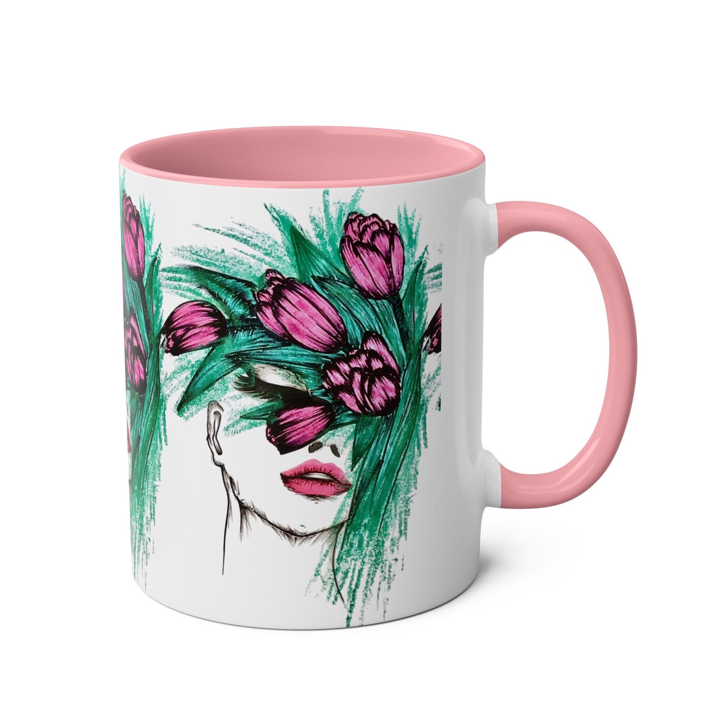 Two-Tone Coffee Mugs, 11oz