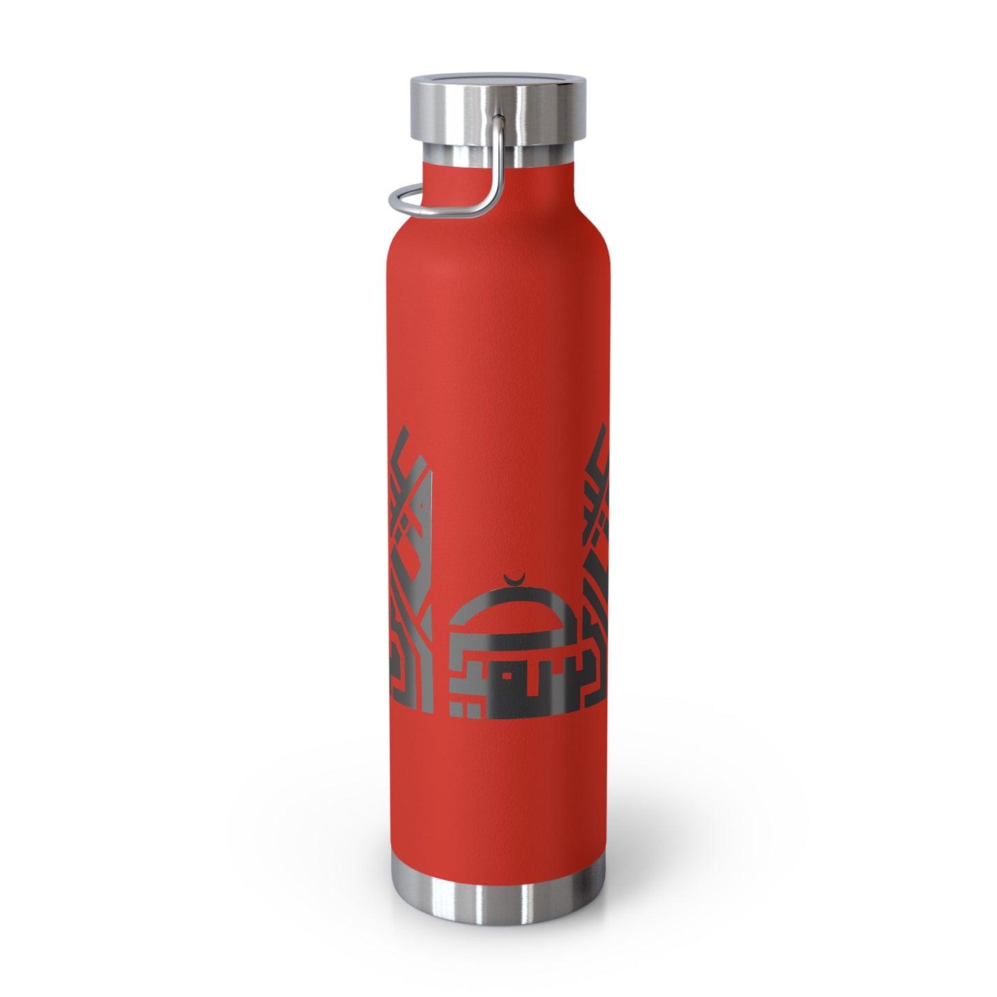 Artistic Copper Vacuum Insulated Bottle - 22oz Travel Flask with Mosque Design