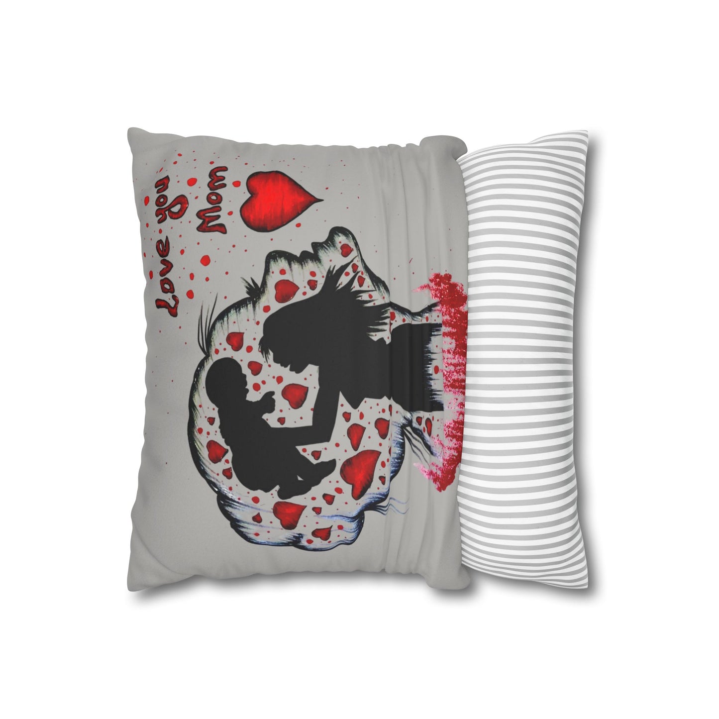 Faux Suede Square Pillowcase