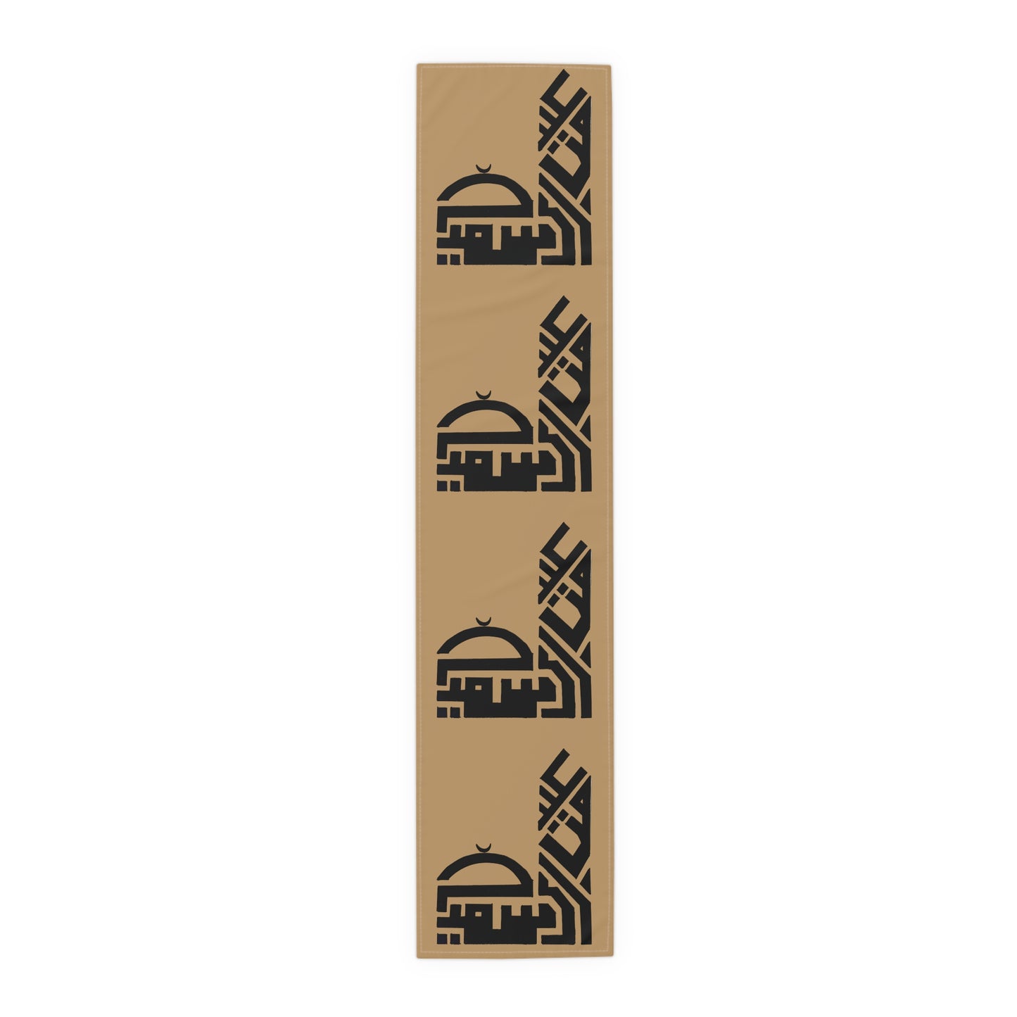 Modern Islamic Design Table Runner - Elegant Cotton & Poly Home Decor