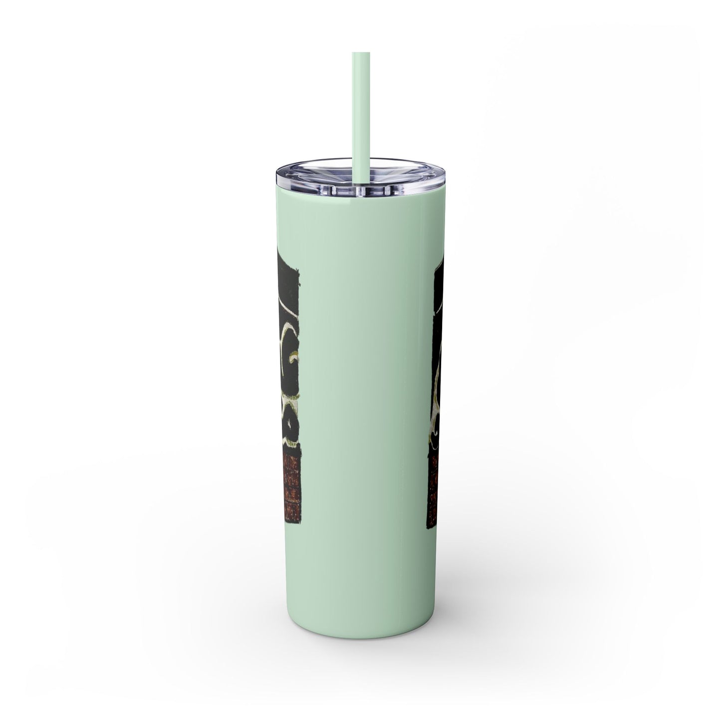 Islamic Skinny Tumbler with Straw - 20oz, Elegant Calligraphy Design