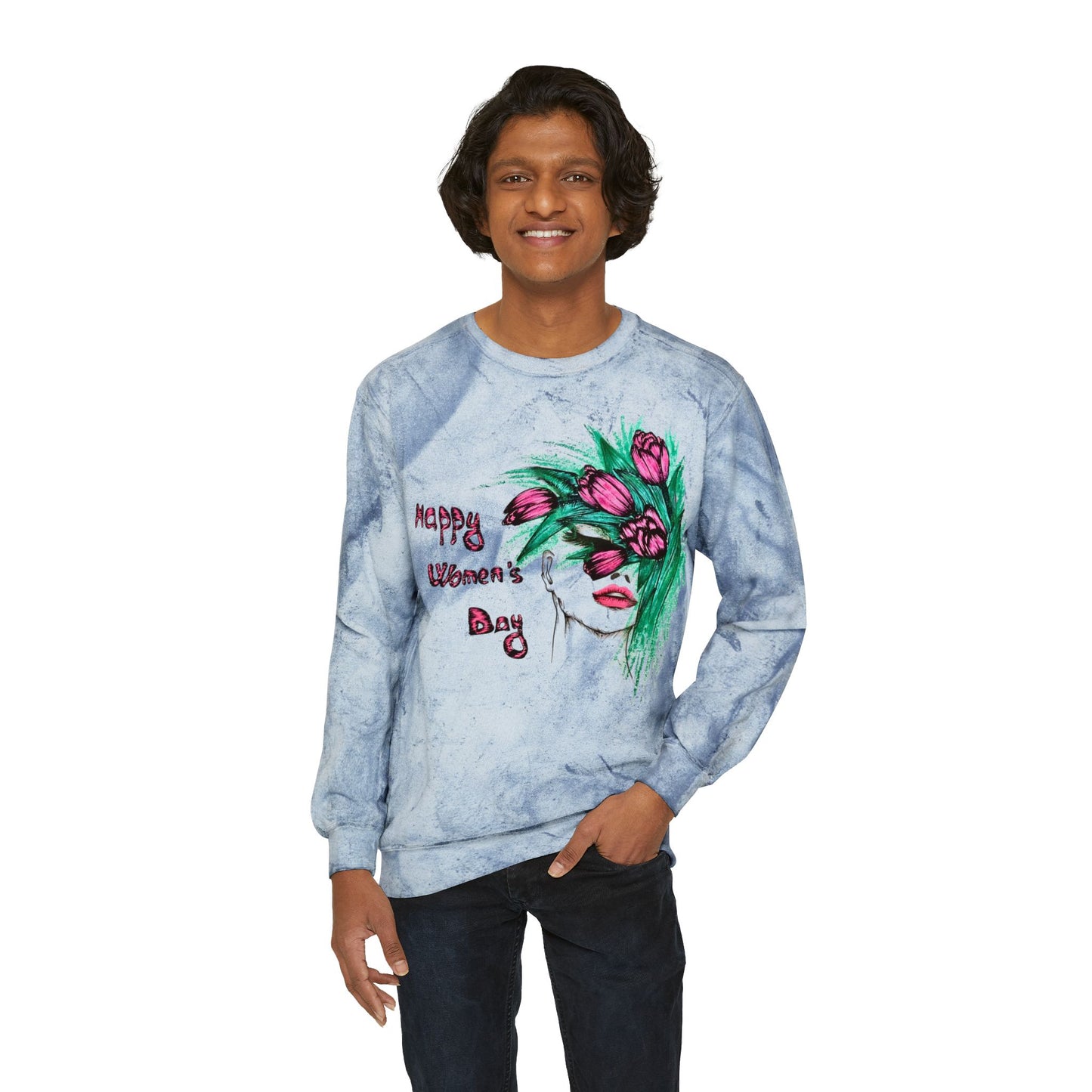 Unisex Color Blast Crewneck Sweatshirt