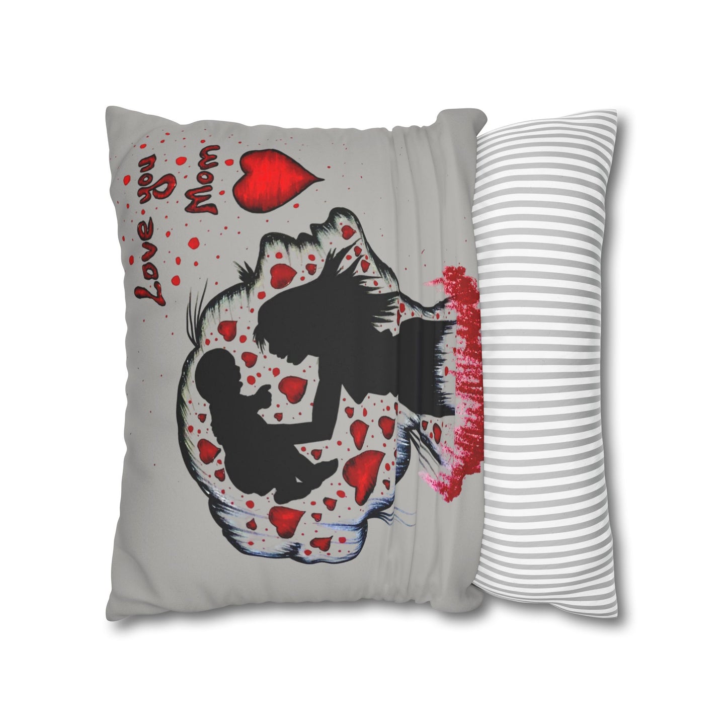 Faux Suede Square Pillowcase