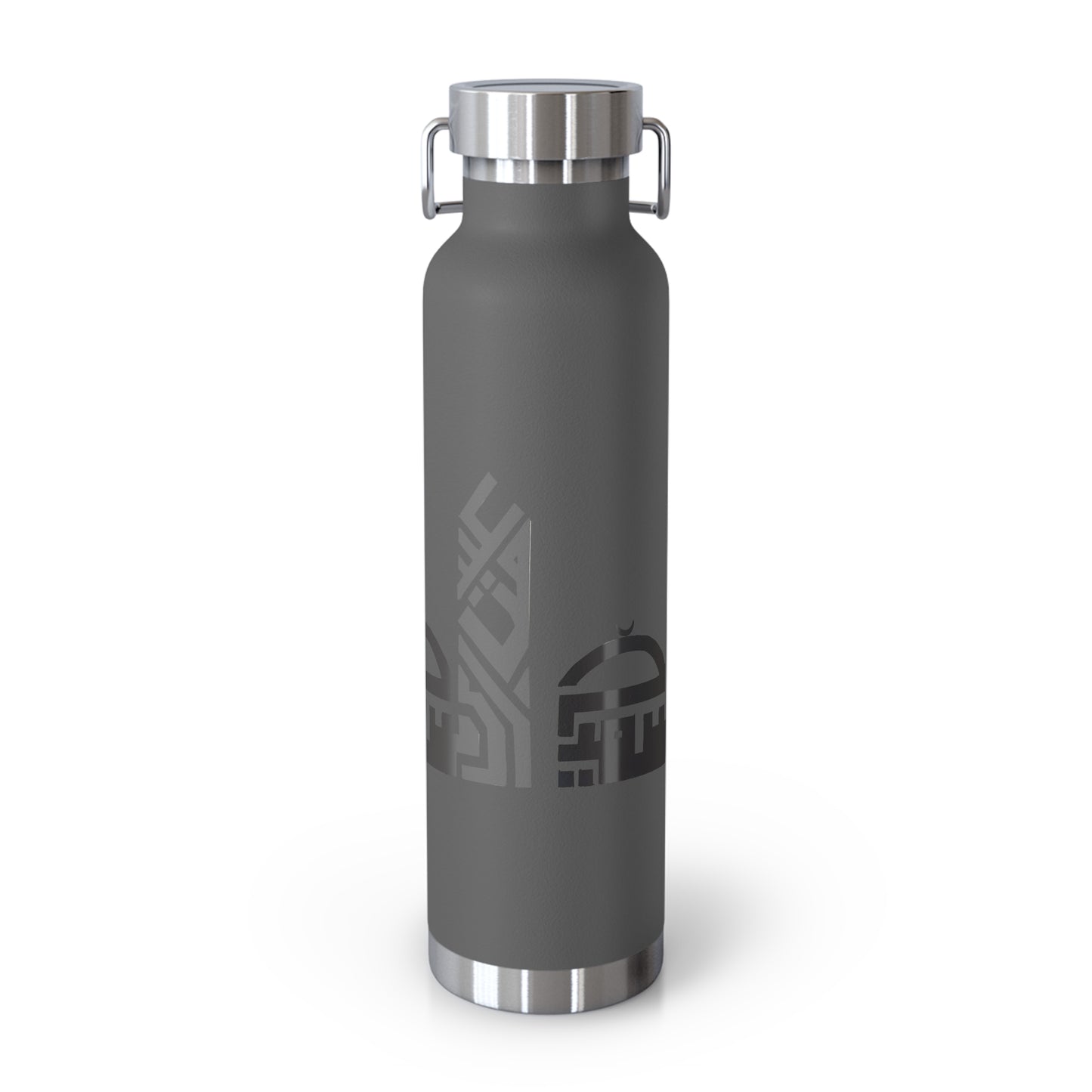 Artistic Copper Vacuum Insulated Bottle - 22oz Travel Flask with Mosque Design