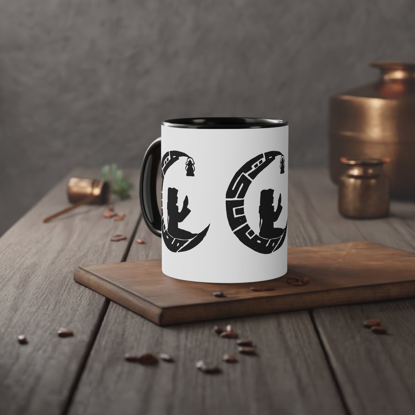 White Accent Mug, 11oz