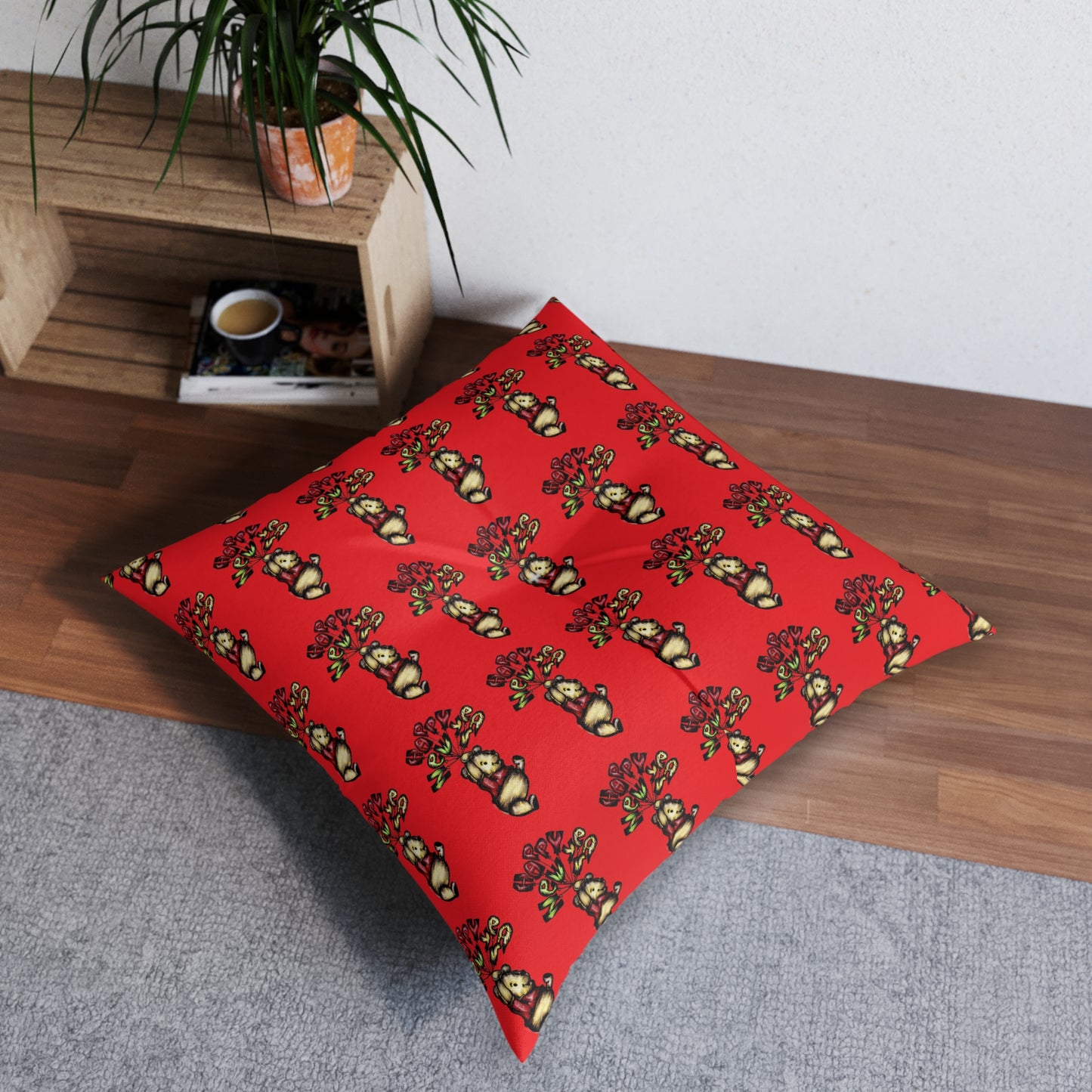 Tufted Floor Pillow, Square