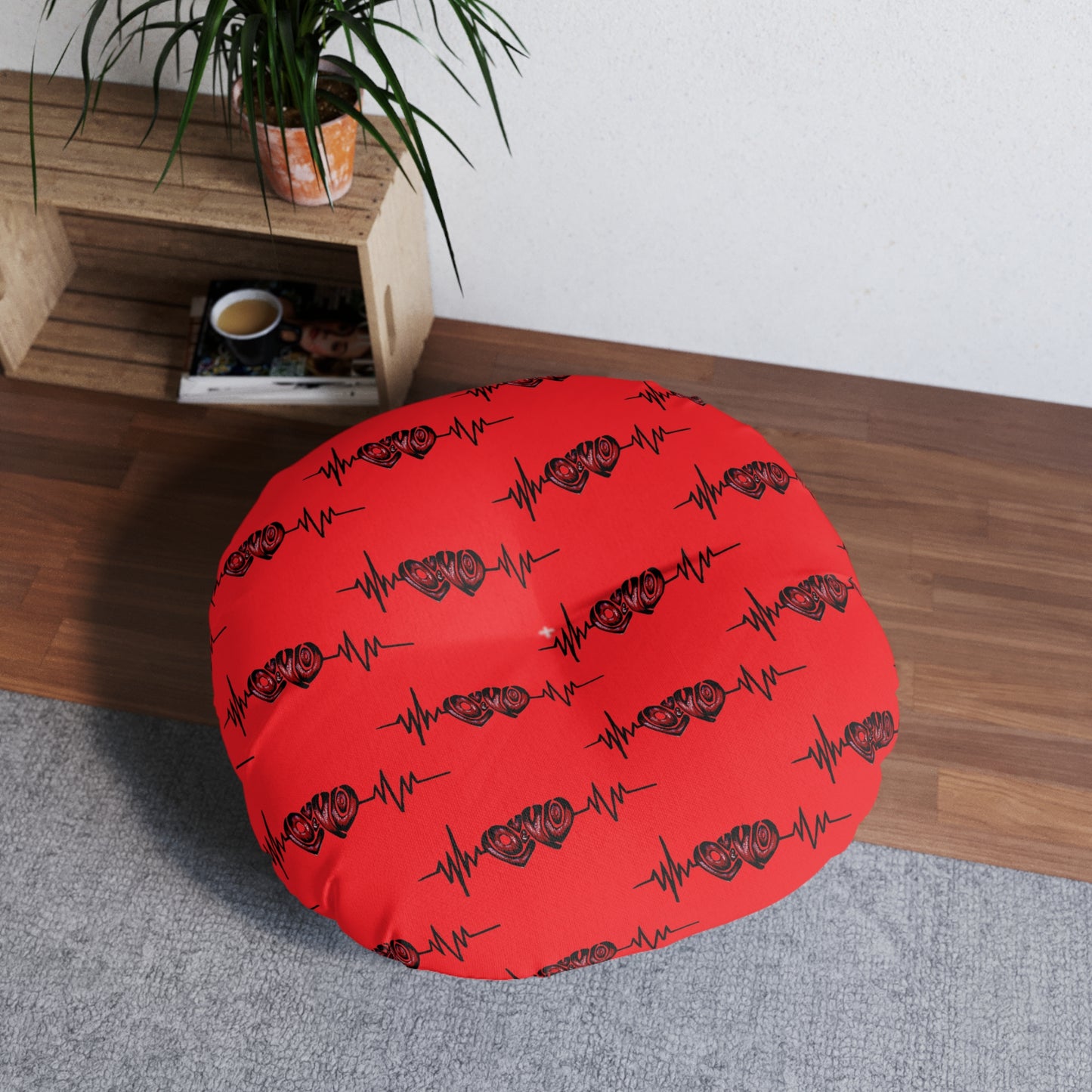 Tufted Floor Pillow, Round
