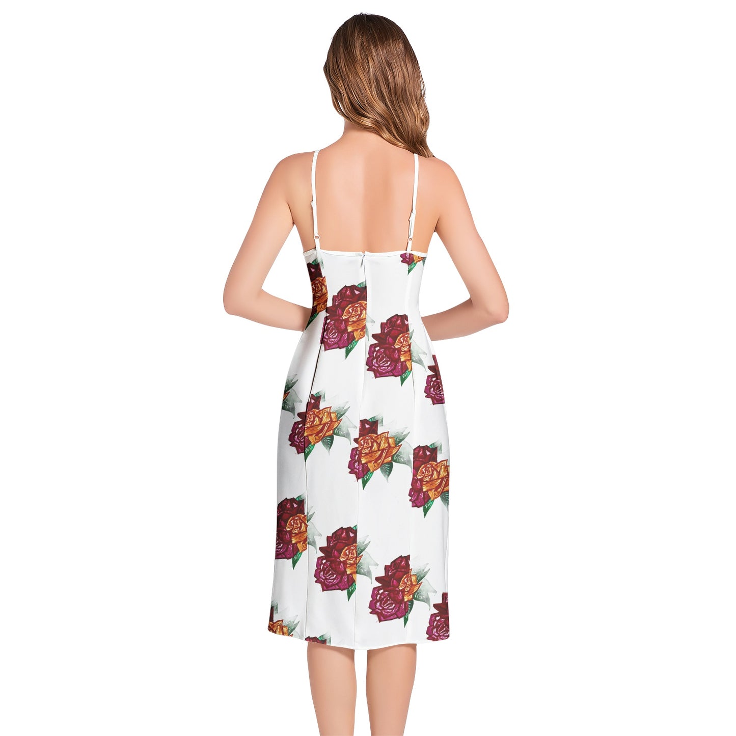 Split Thigh V-Neck Cami Dress