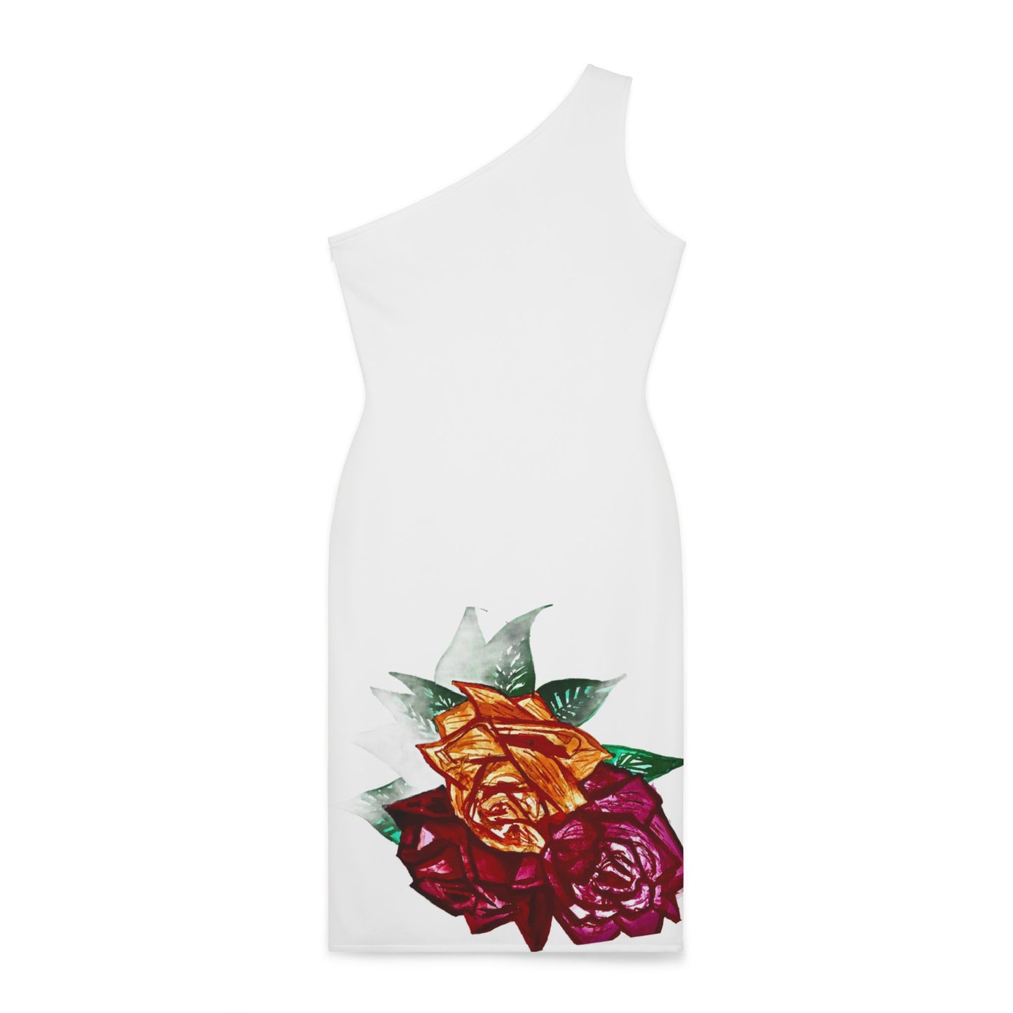 Shoulder Dress (AOP)