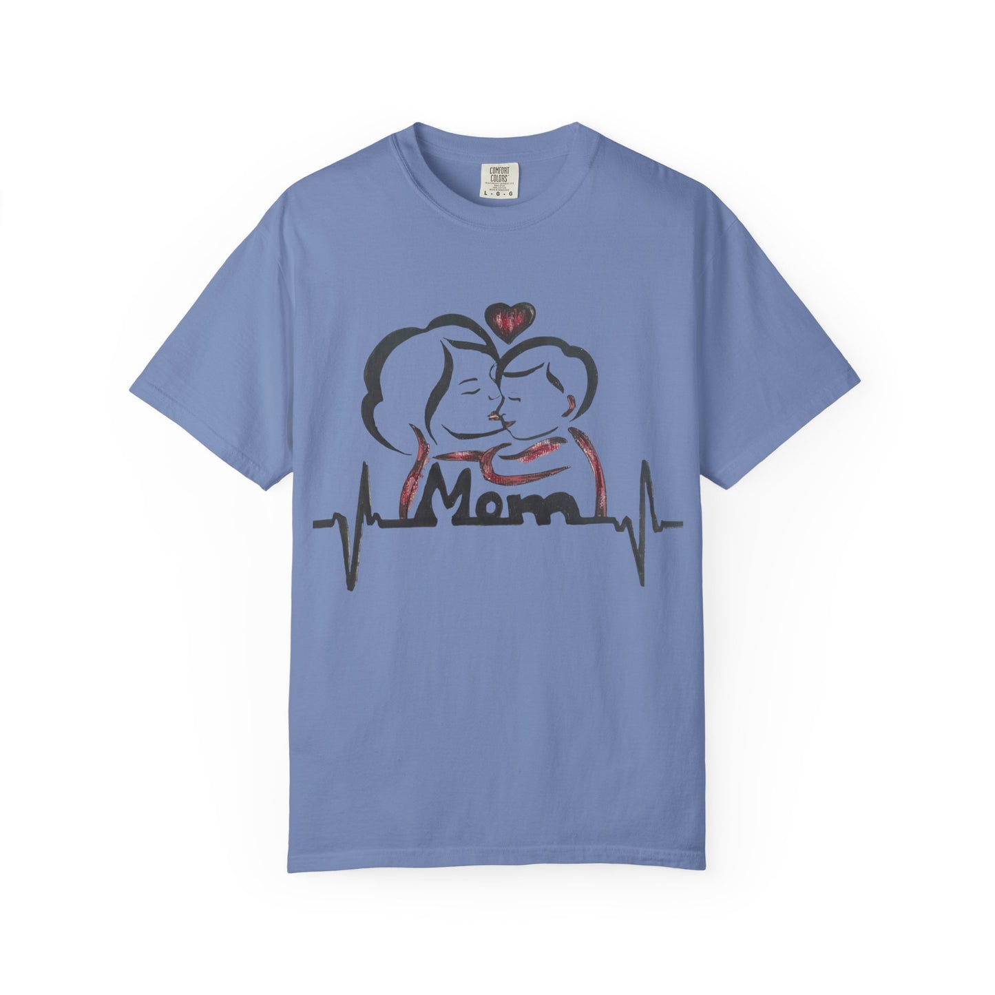 Heartfelt Mom T-Shirt | Cozy Unisex Garment-Dyed Tee, Perfect for Mother's Day, Family Gatherings, Gift for Moms, Love and Connection