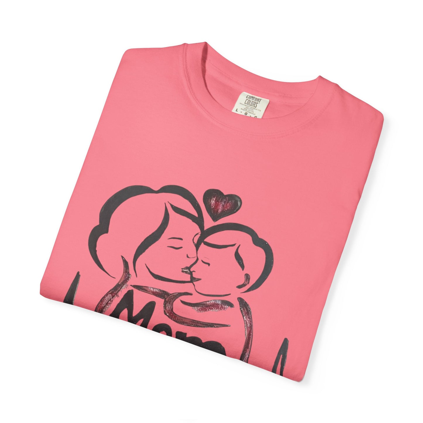 Heartfelt Mom T-Shirt | Cozy Unisex Garment-Dyed Tee, Perfect for Mother's Day, Family Gatherings, Gift for Moms, Love and Connection