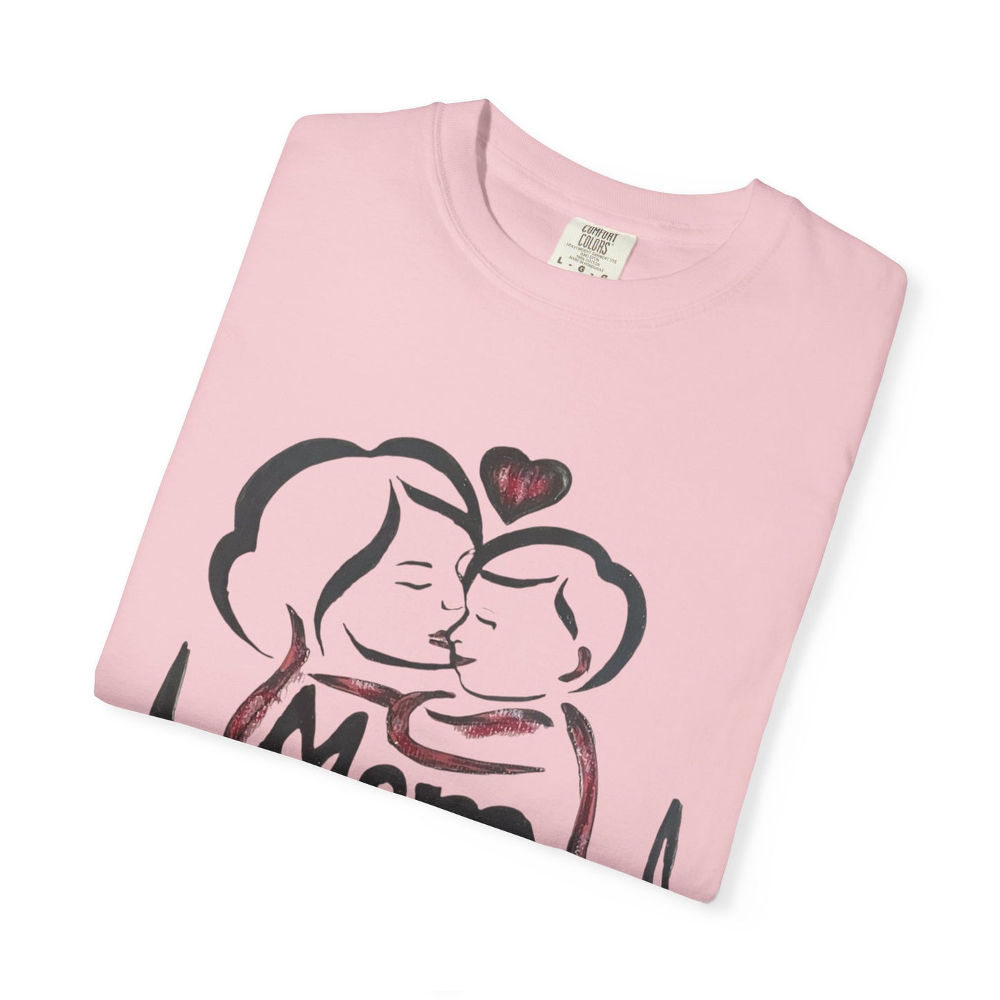 Heartfelt Mom T-Shirt | Cozy Unisex Garment-Dyed Tee, Perfect for Mother's Day, Family Gatherings, Gift for Moms, Love and Connection