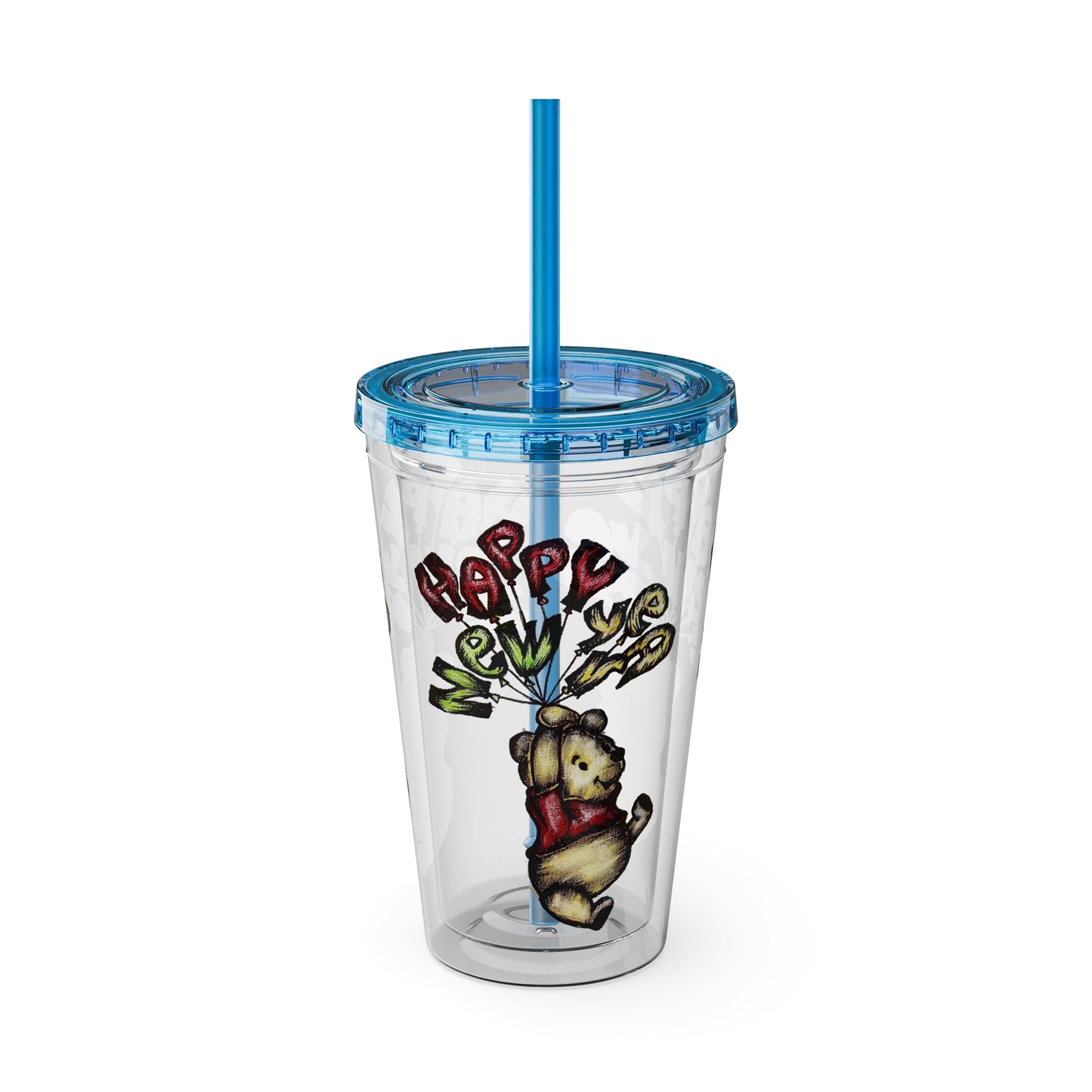 Sunsplash Tumbler with Straw, 16oz