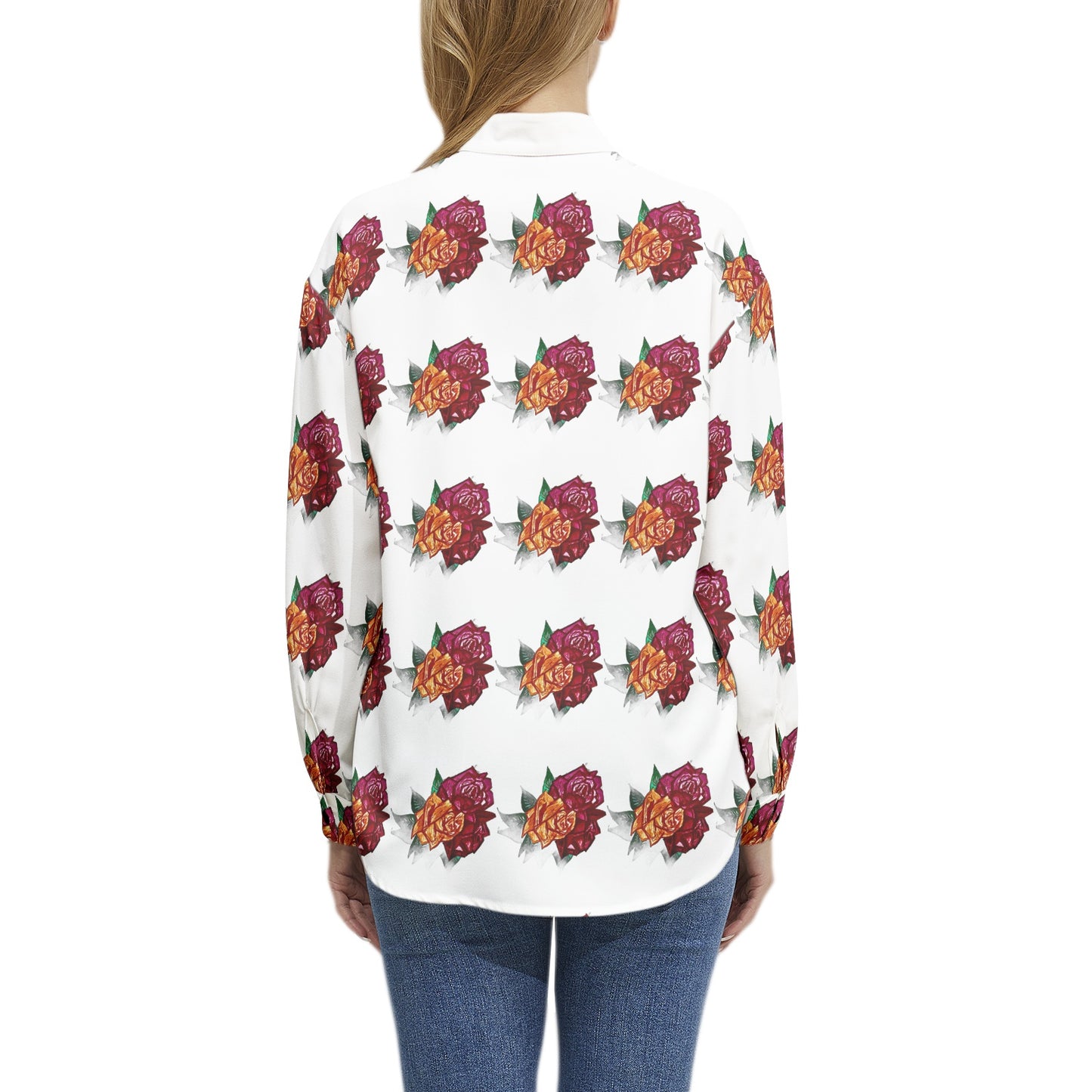 Long Sleeve Button Up Casual Shirt Top