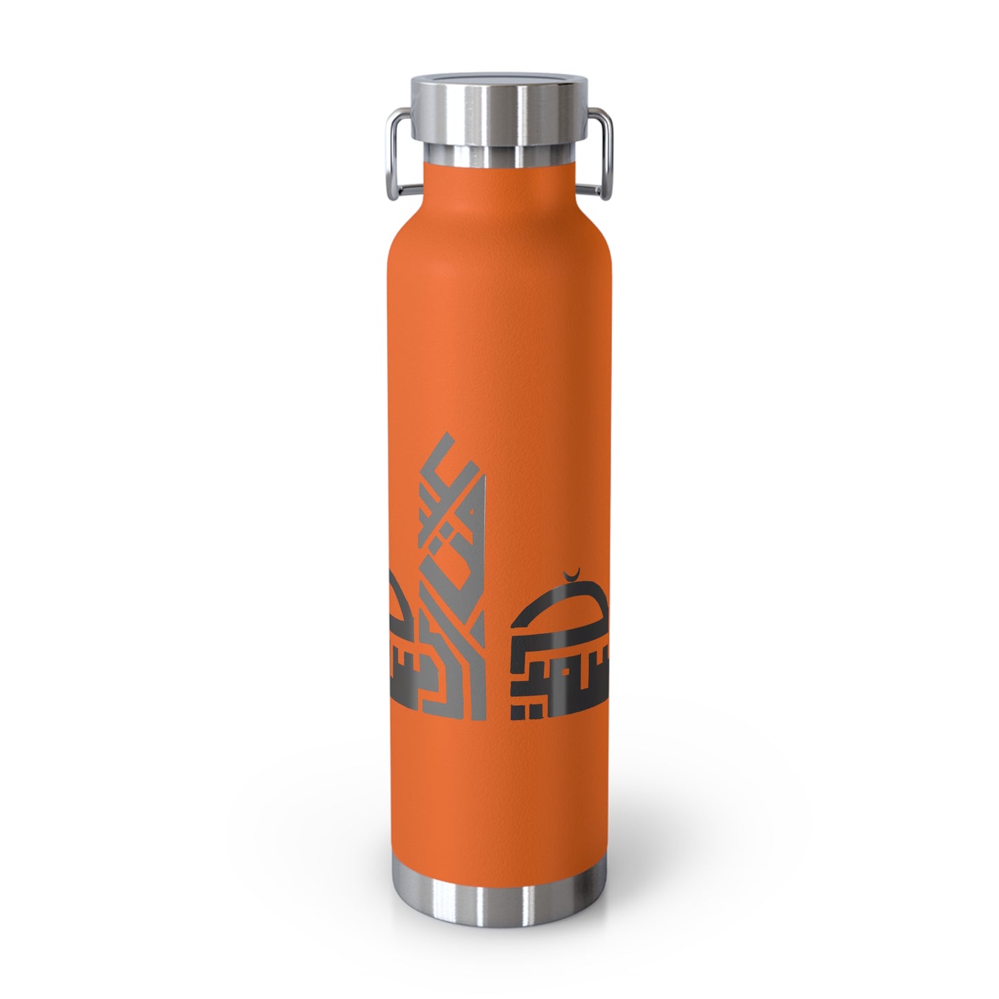 Artistic Copper Vacuum Insulated Bottle - 22oz Travel Flask with Mosque Design
