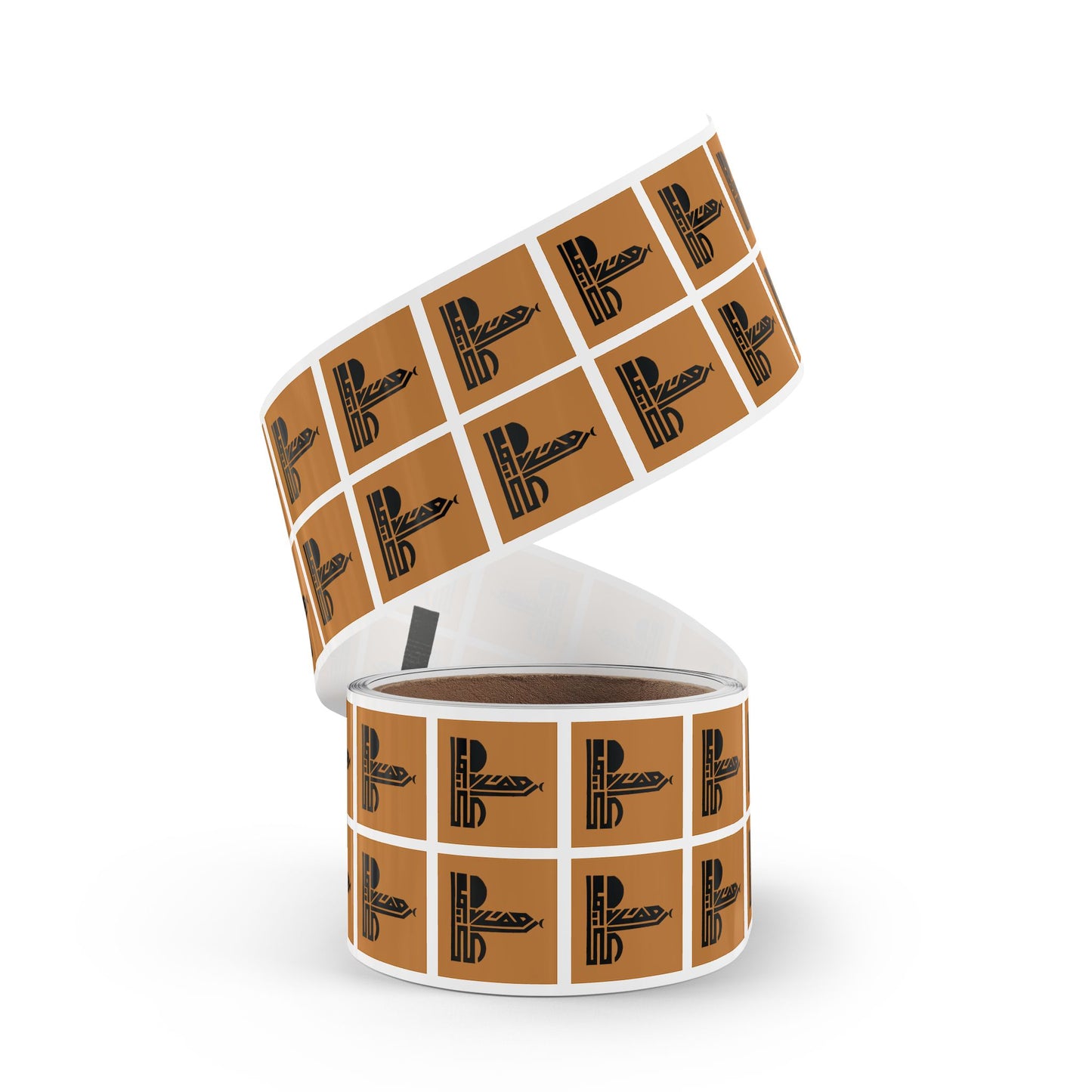 Unique Mosque Design Square Sticker Label Rolls – Perfect for Events & Spiritual Gatherings