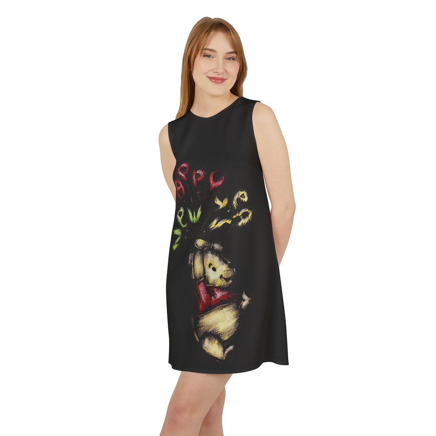A-line Sleeveless Dress (AOP)