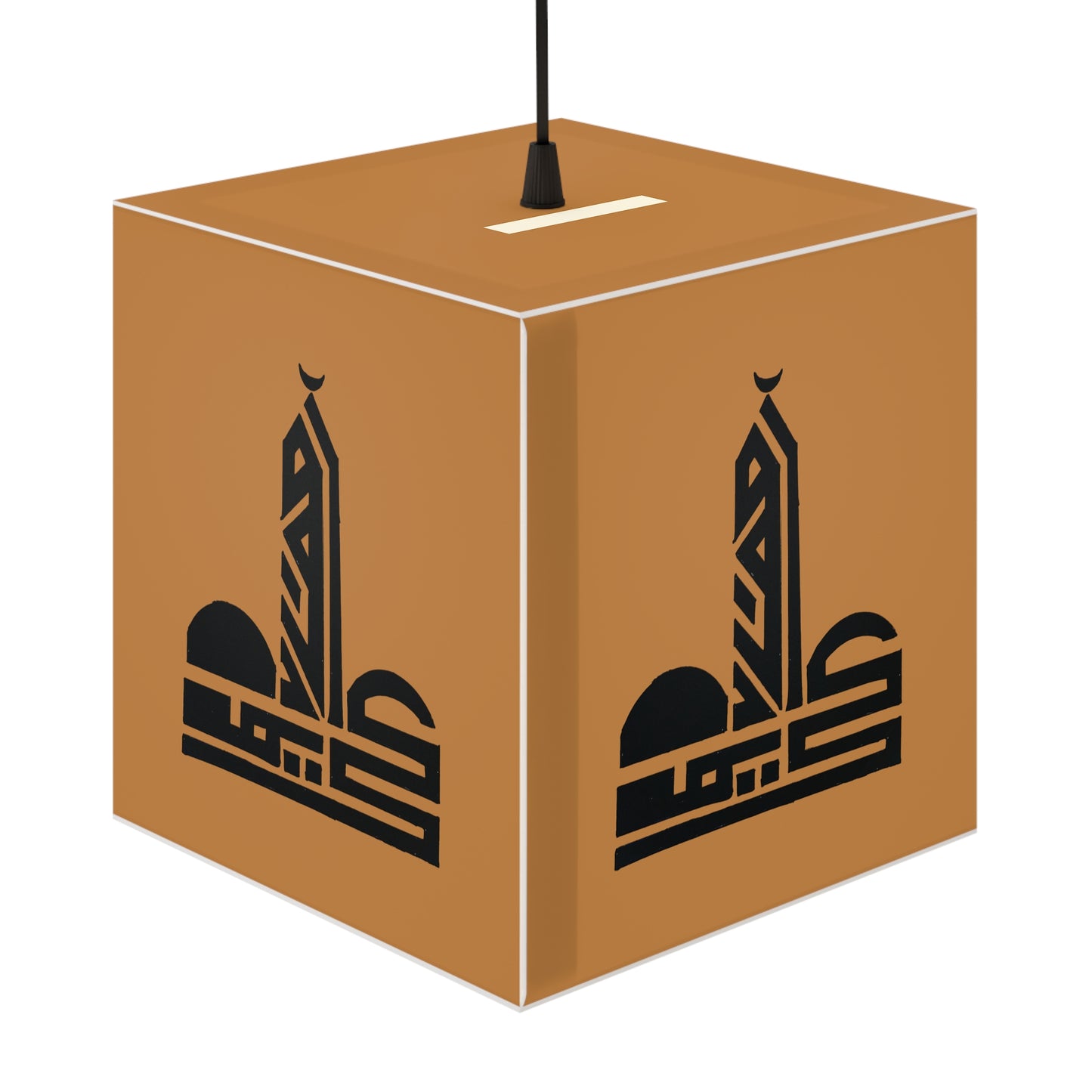 Modern Light Cube Lamp - Stylish Pendant with Cultural Design