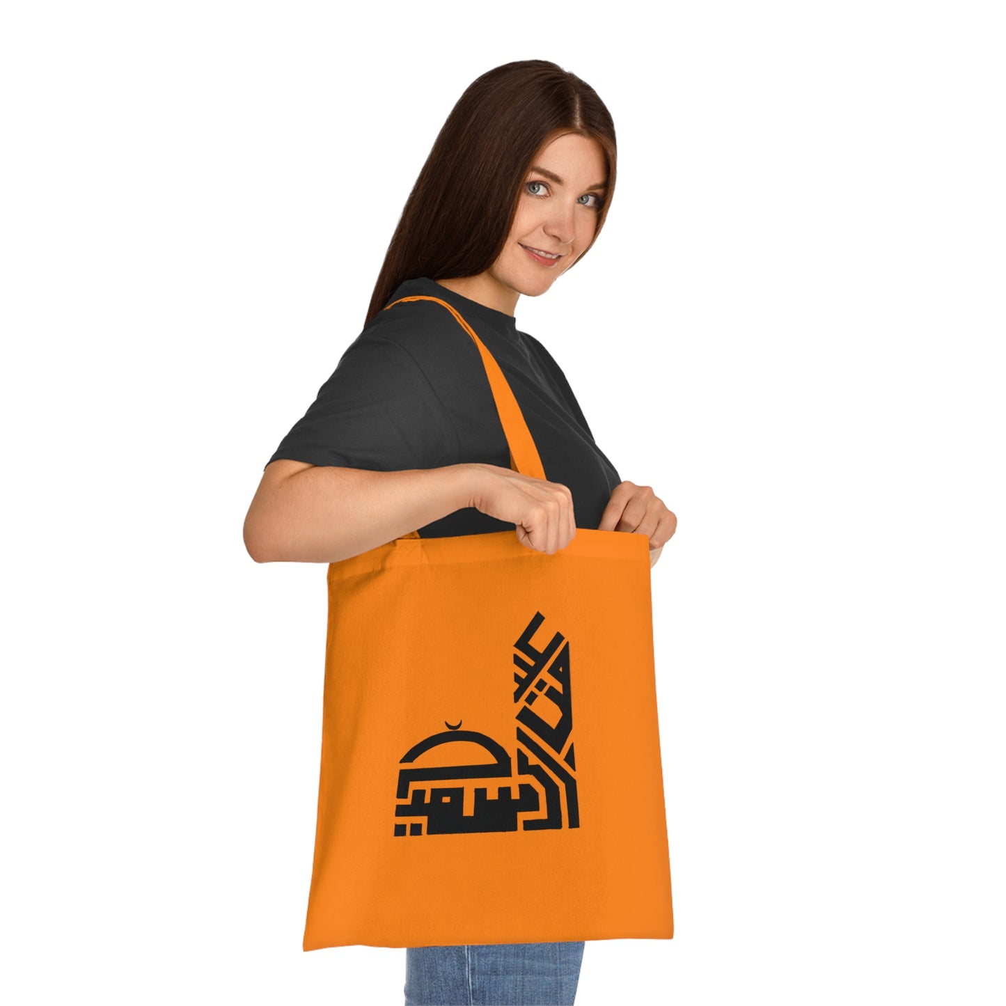 Modern Arabic Design Cotton Tote Bag - Eco-Friendly Shopping and Daily Use