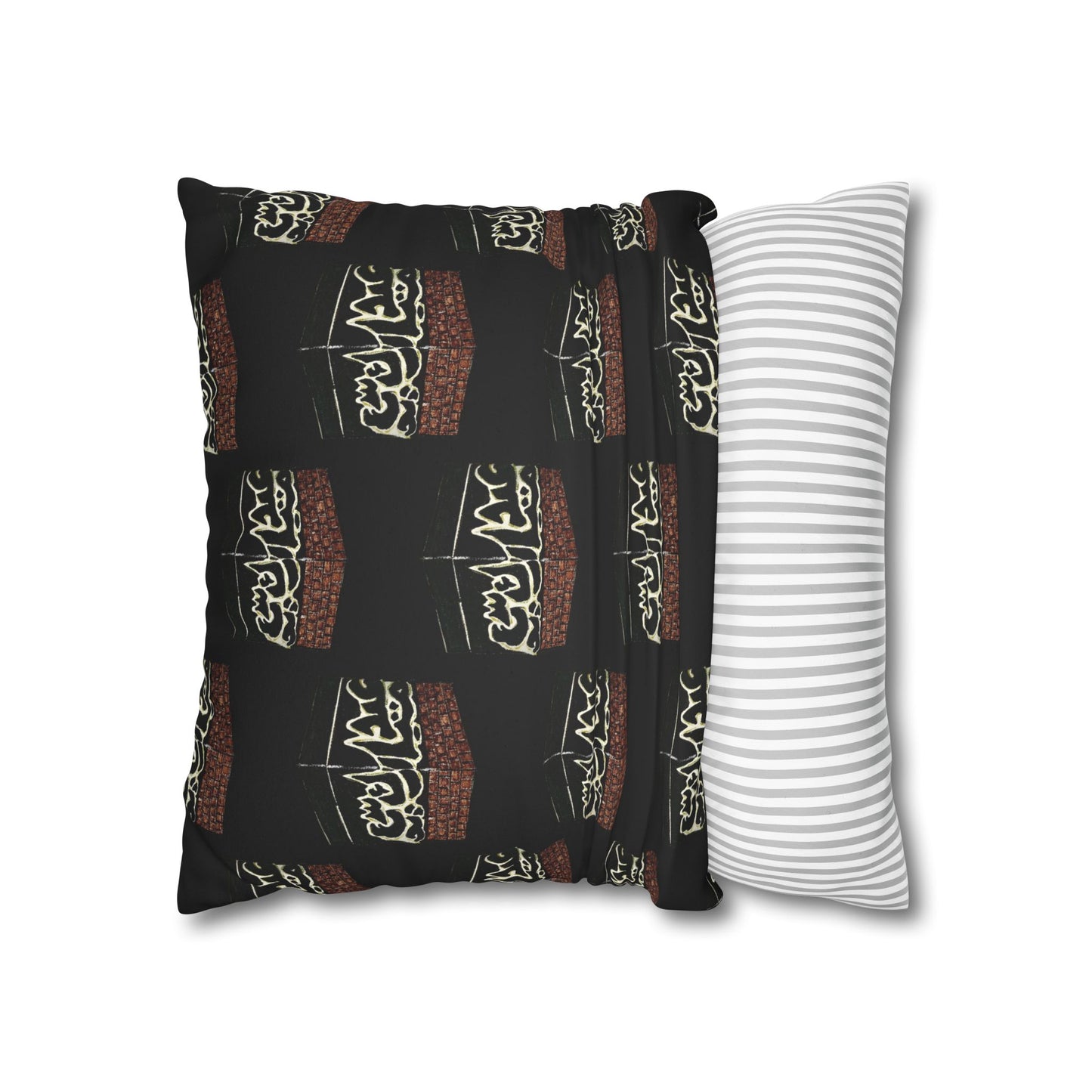 Cultural Faux Suede Square Pillowcase - Decorative Islamic Design
