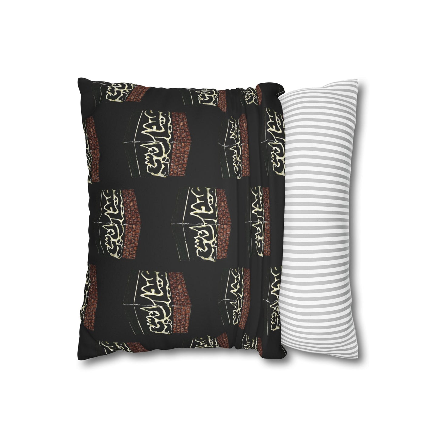 Cultural Faux Suede Square Pillowcase - Decorative Islamic Design