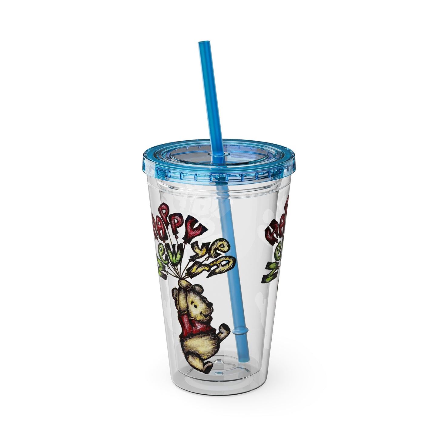 Sunsplash Tumbler with Straw, 16oz