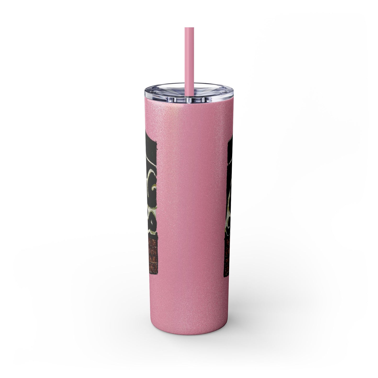 Islamic Skinny Tumbler with Straw - 20oz, Elegant Calligraphy Design