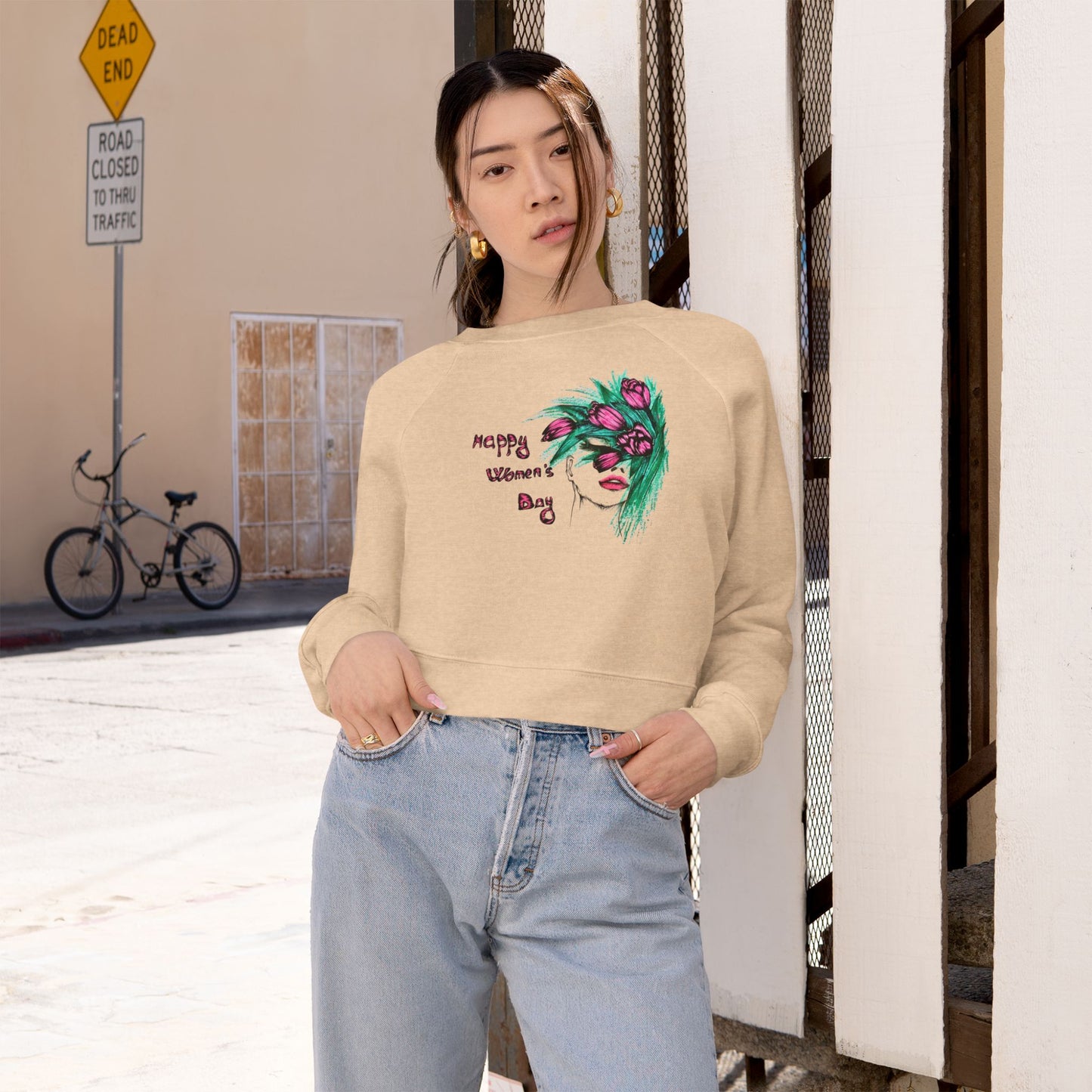 Women's Cropped Fleece Pullover