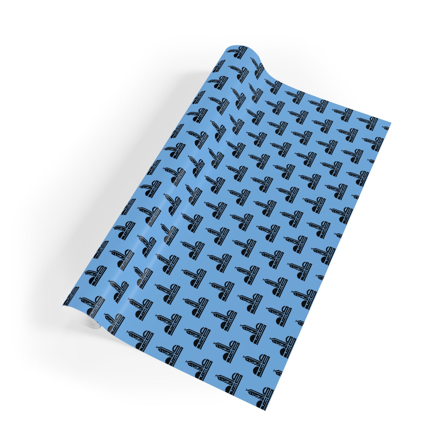 Elegant Blue Gift Wrapping Paper Roll - Perfect for Any Celebration