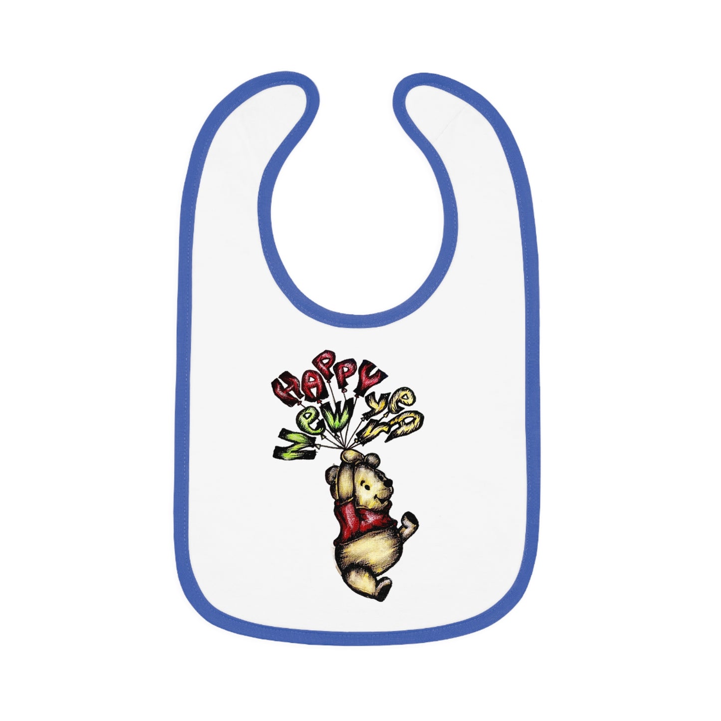 Baby Contrast Trim Jersey Bib