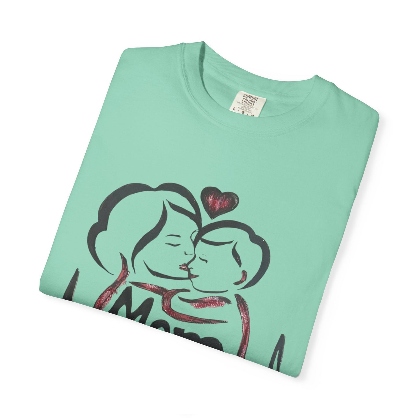 Heartfelt Mom T-Shirt | Cozy Unisex Garment-Dyed Tee, Perfect for Mother's Day, Family Gatherings, Gift for Moms, Love and Connection