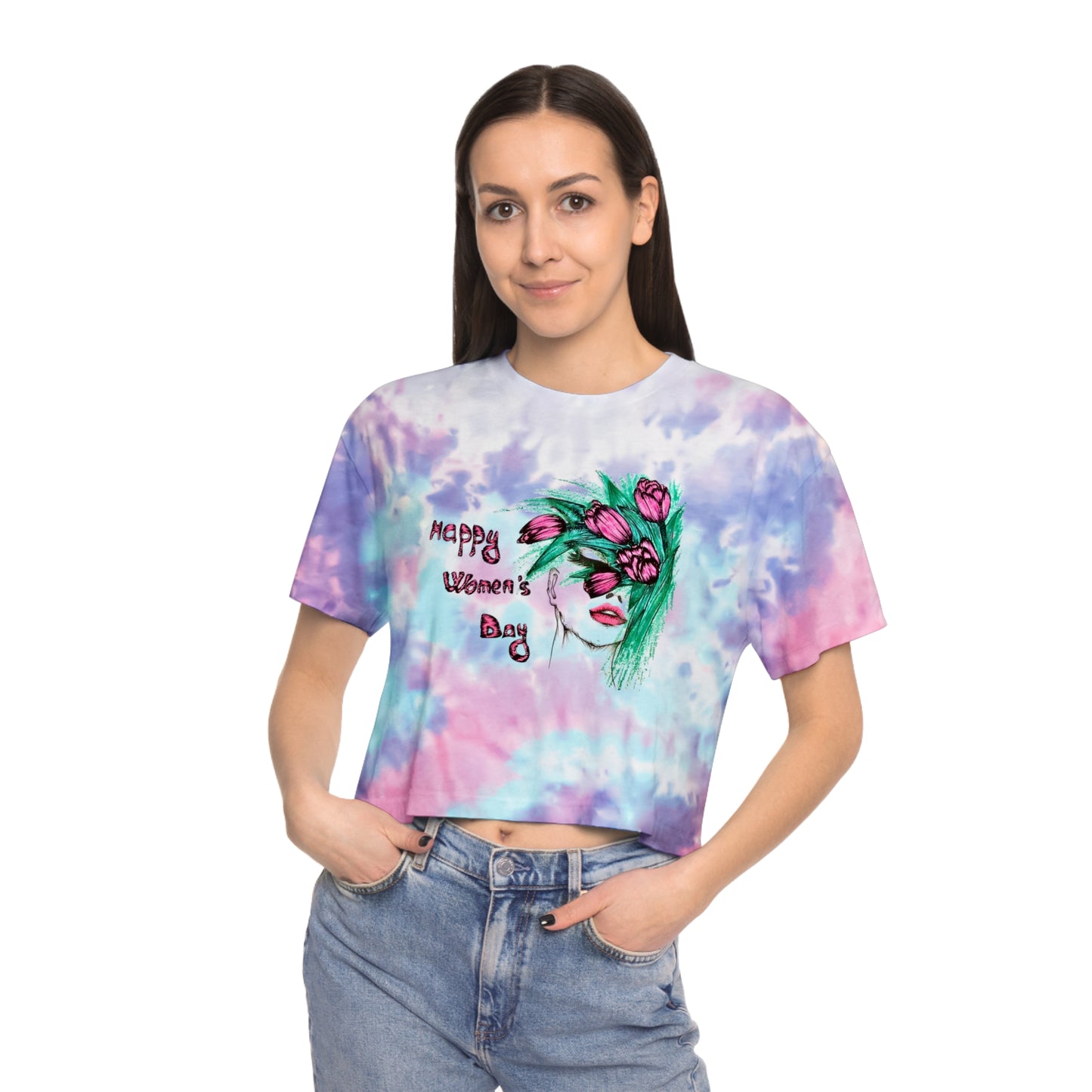 Women's Tie-Dye Crop Tee