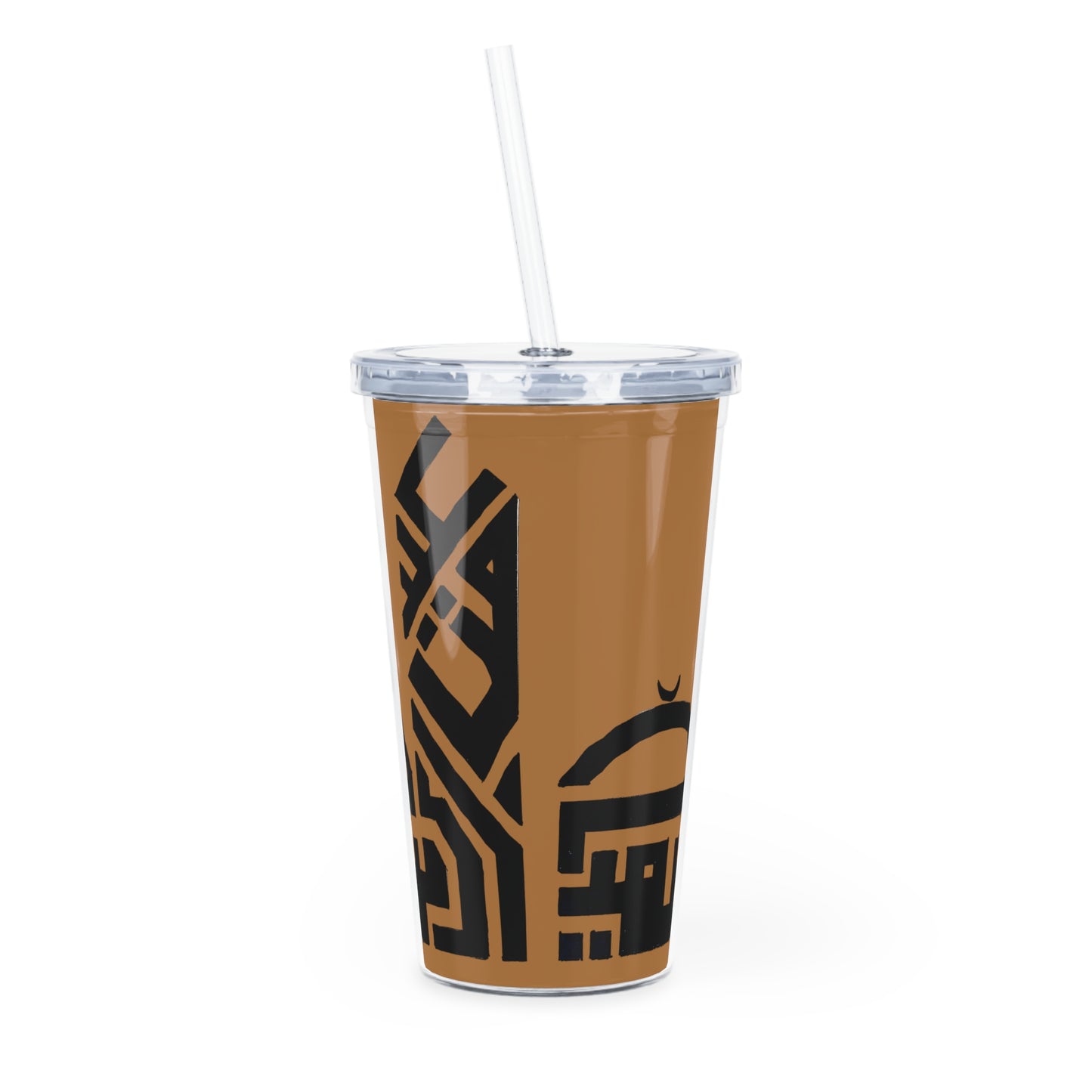 Stylish Plastic Tumbler with Straw - Perfect for Hot and Cold Drinks