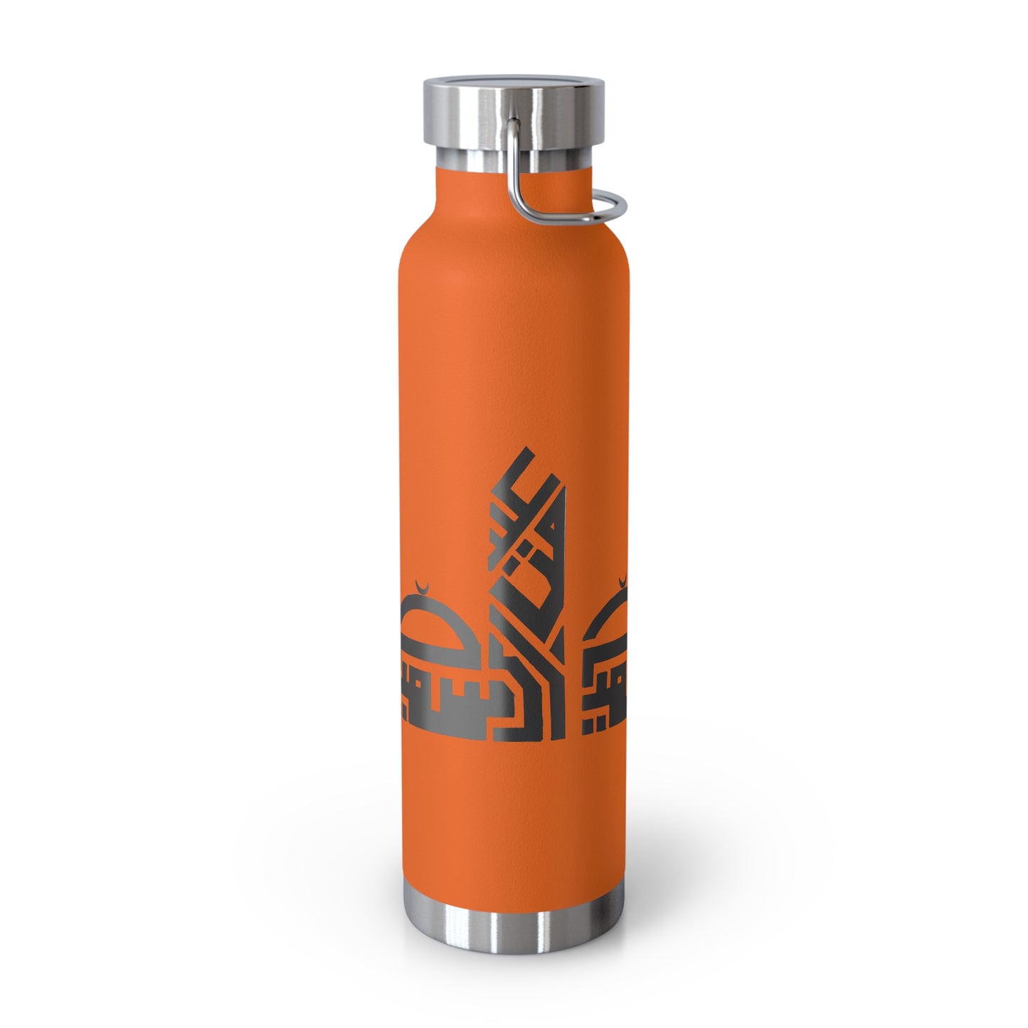 Artistic Copper Vacuum Insulated Bottle - 22oz Travel Flask with Mosque Design