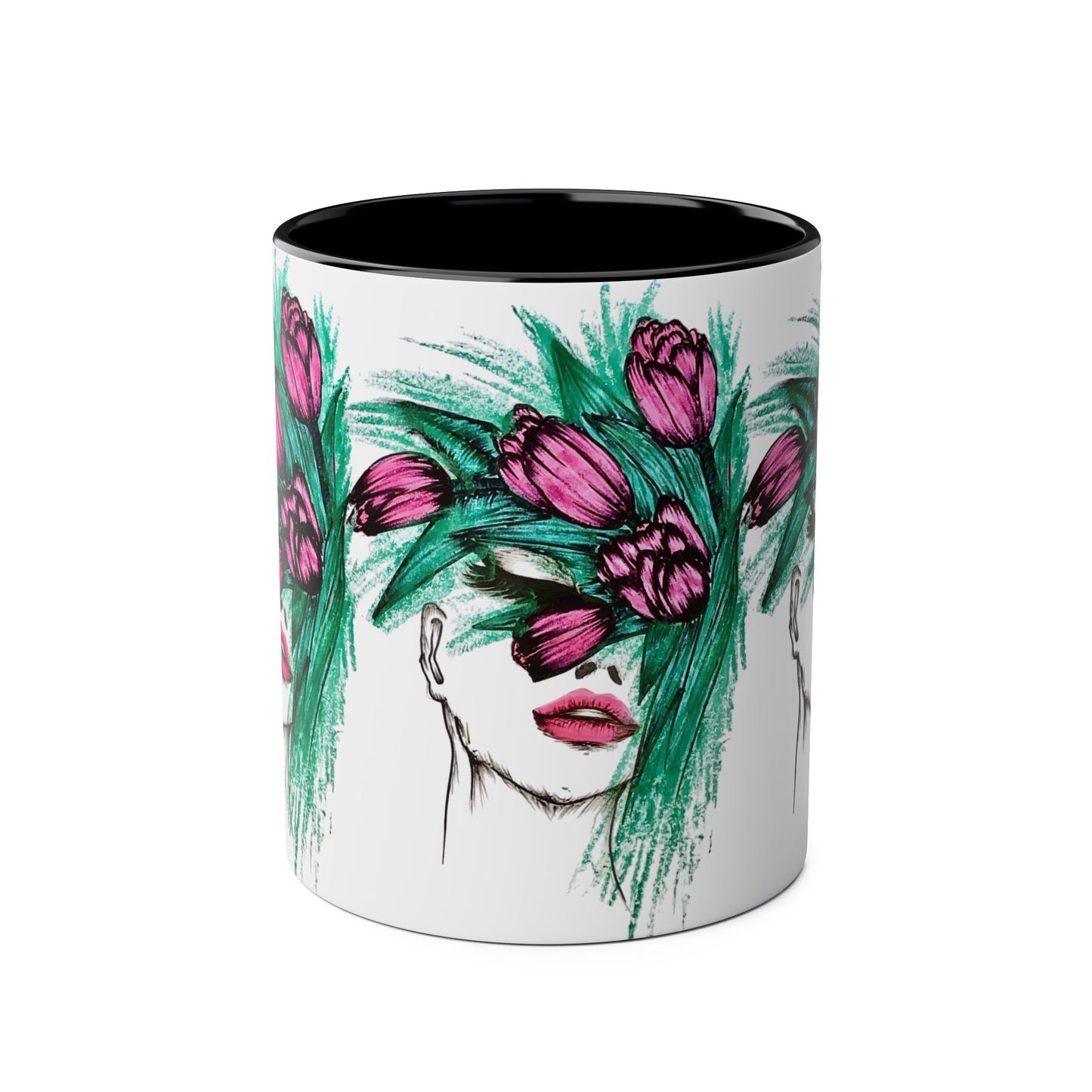 Two-Tone Coffee Mugs, 11oz