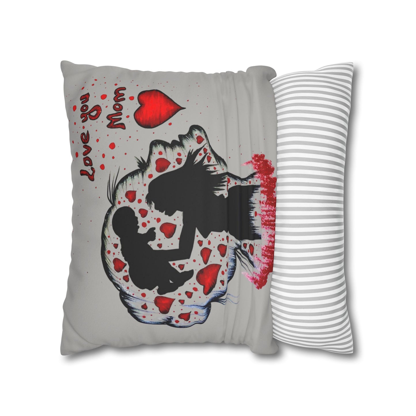 Faux Suede Square Pillowcase