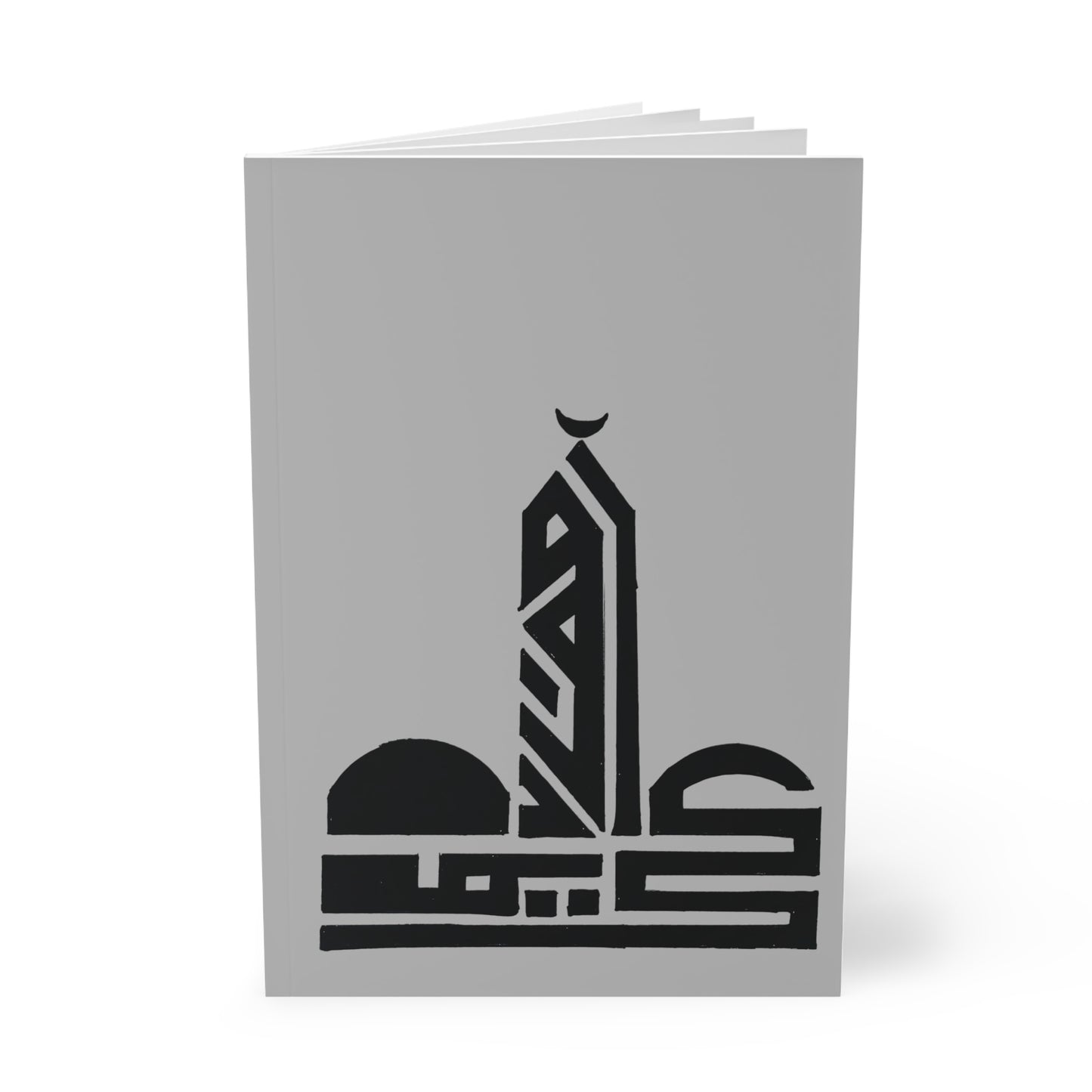 Elegant A5 Softcover Notebook with Calligraphic Design