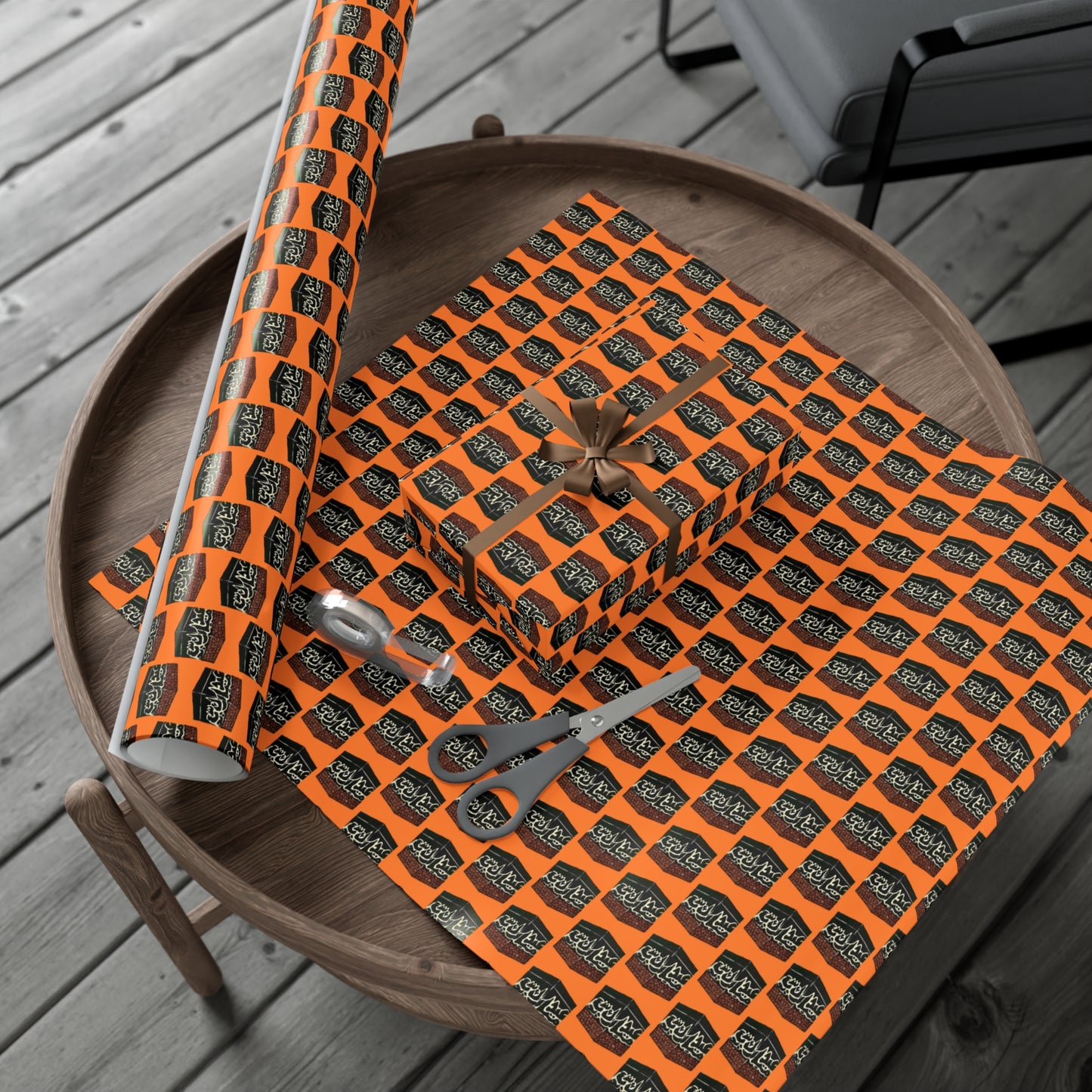 Halloween Gift Wrap Papers with Spooky Pattern