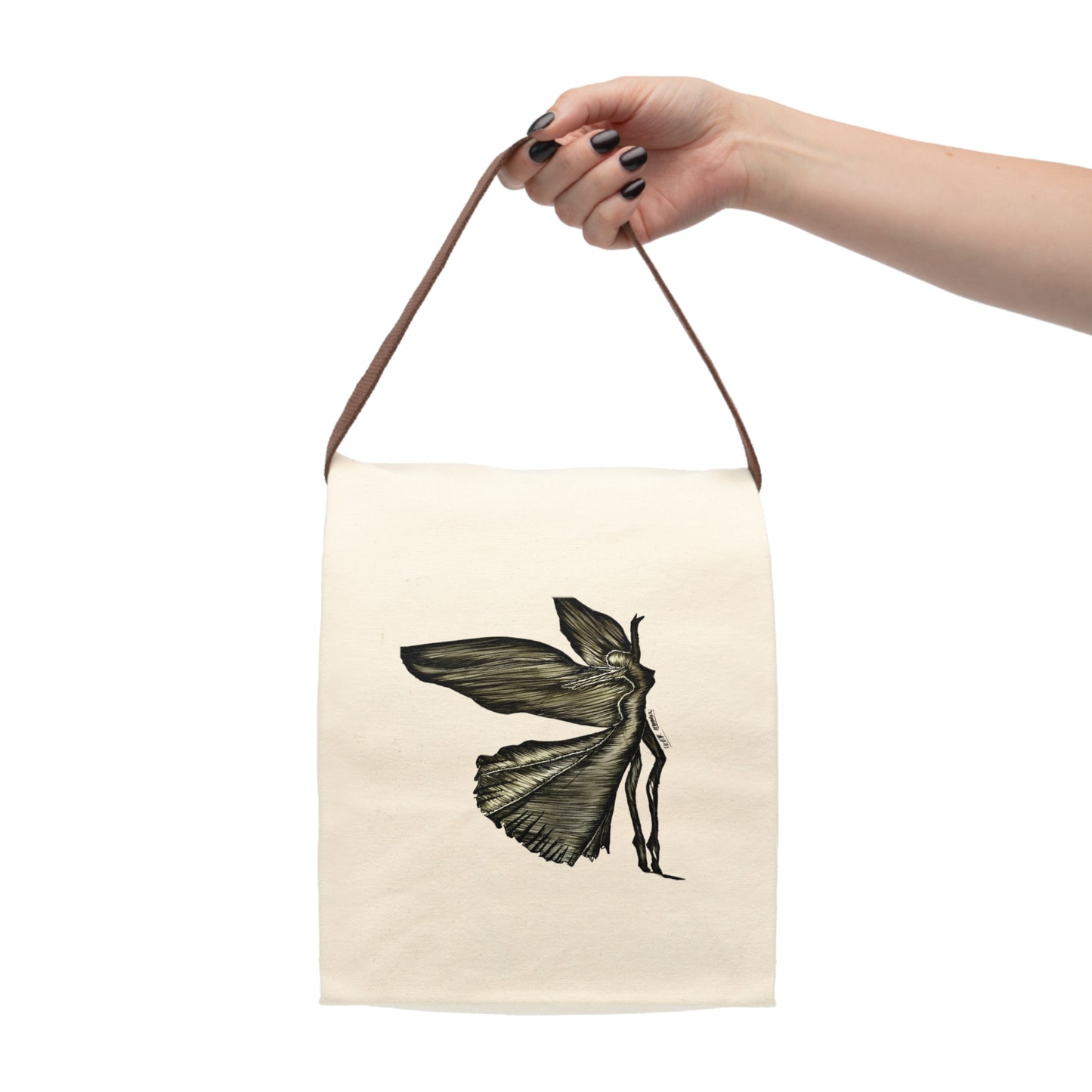 Canvas Lunch Bag With Strap