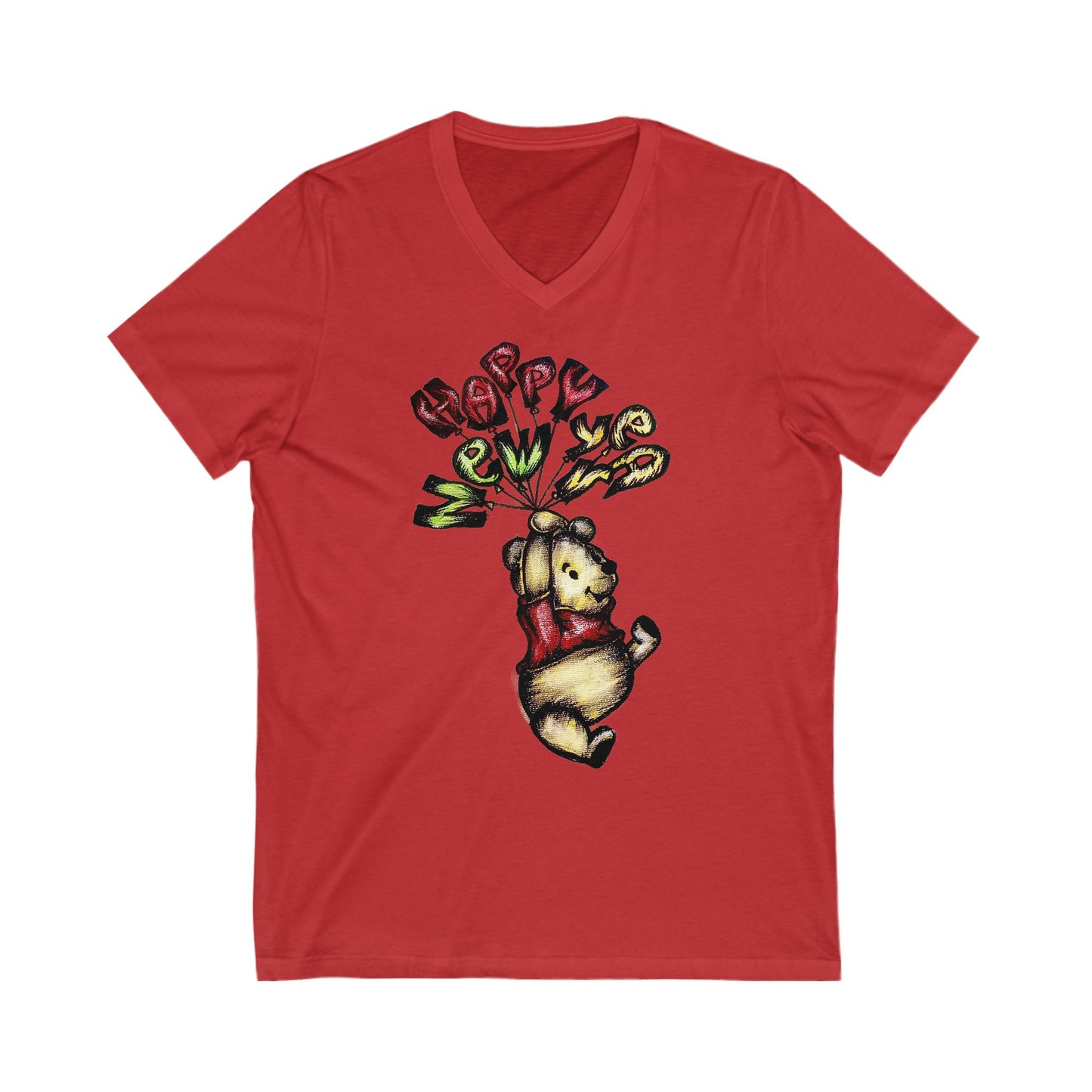 Unisex Jersey Short Sleeve V-Neck Tee
