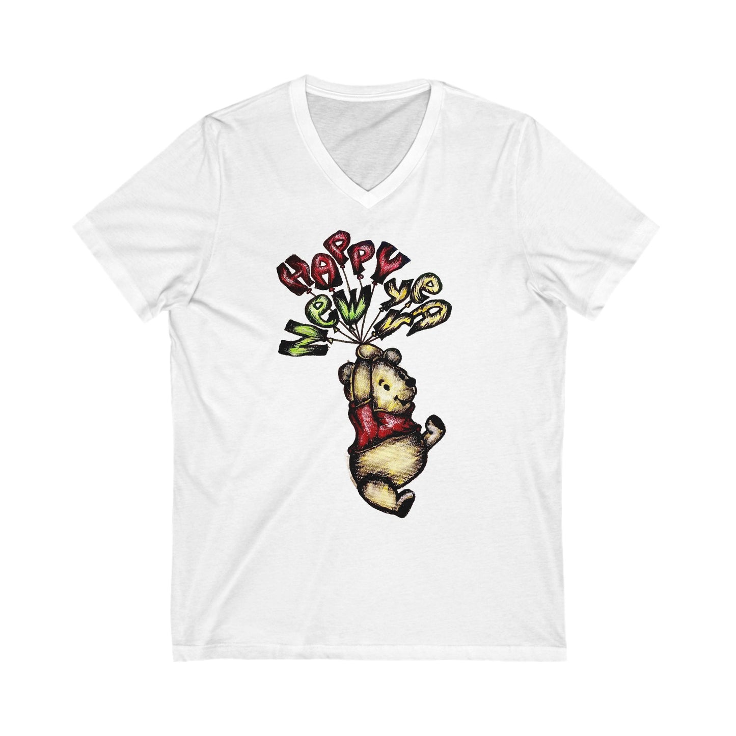 Unisex Jersey Short Sleeve V-Neck Tee