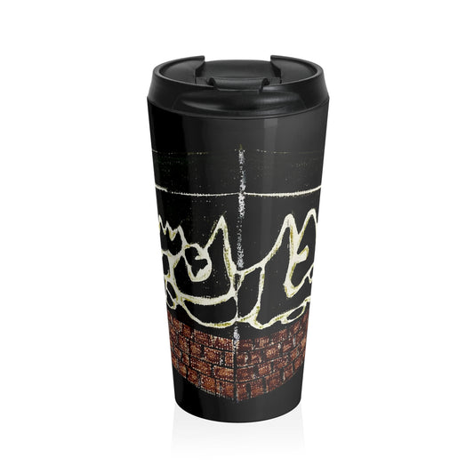 Urban Art Stainless Steel Travel Mug - Stylish Insulated Coffee Cup for Everyday Adventures