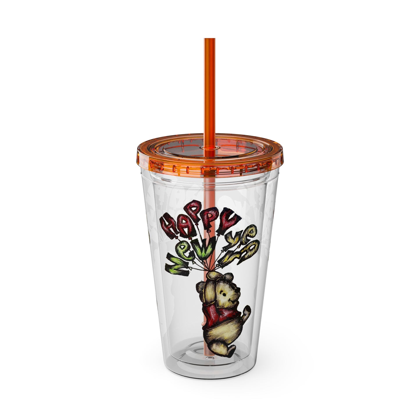 Sunsplash Tumbler with Straw, 16oz