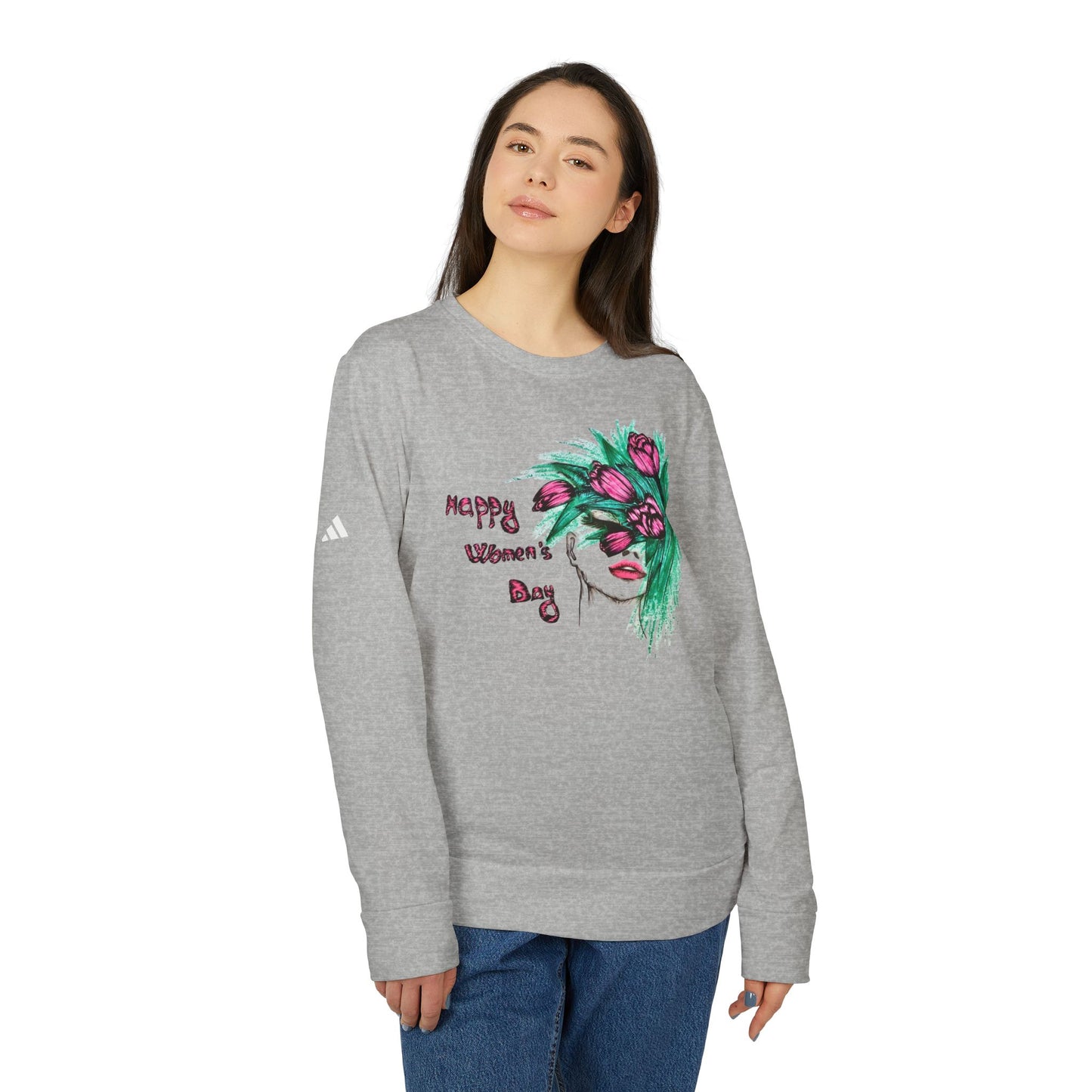 adidas Unisex Fleece Crewneck Sweatshirt