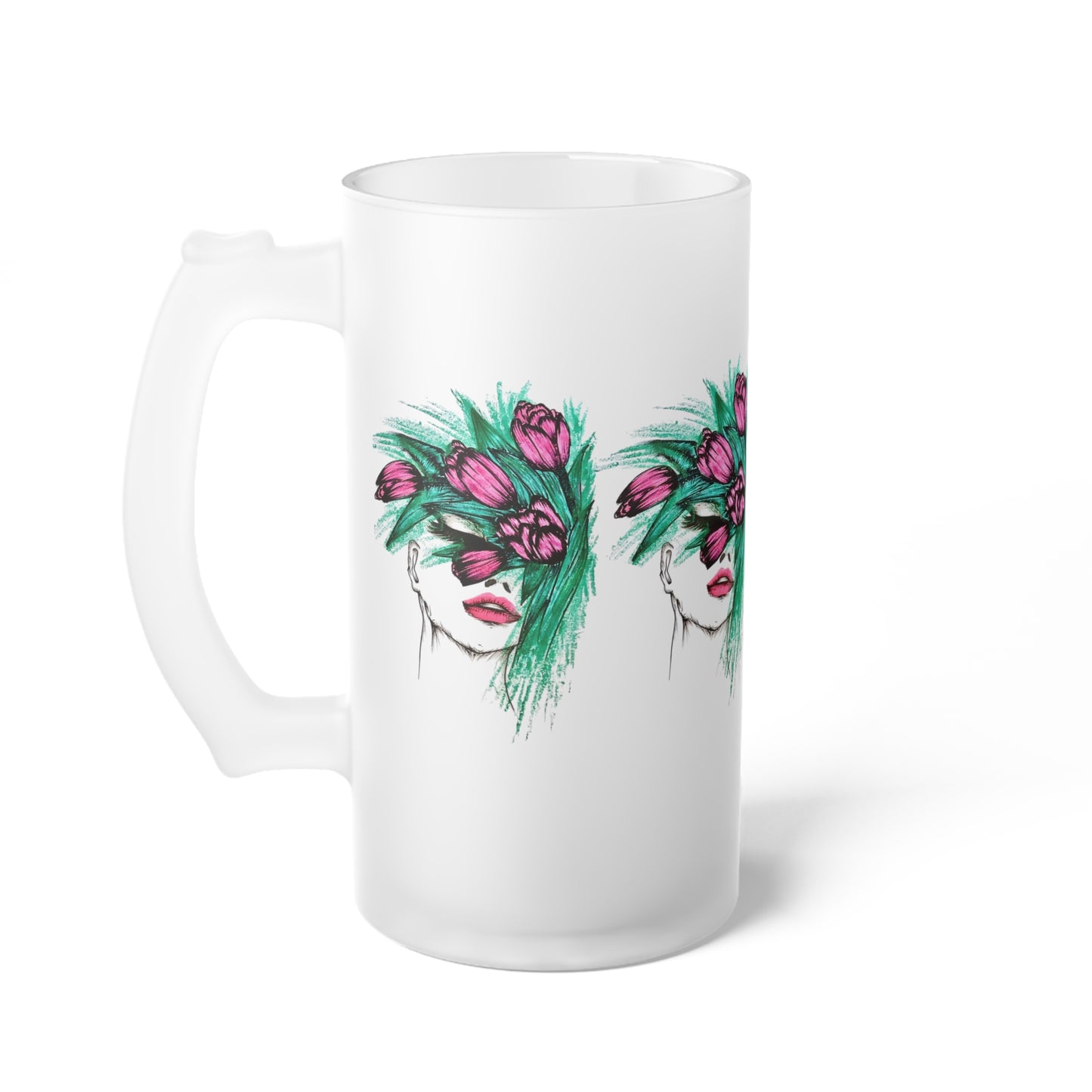 Frosted Glass Beer Mug