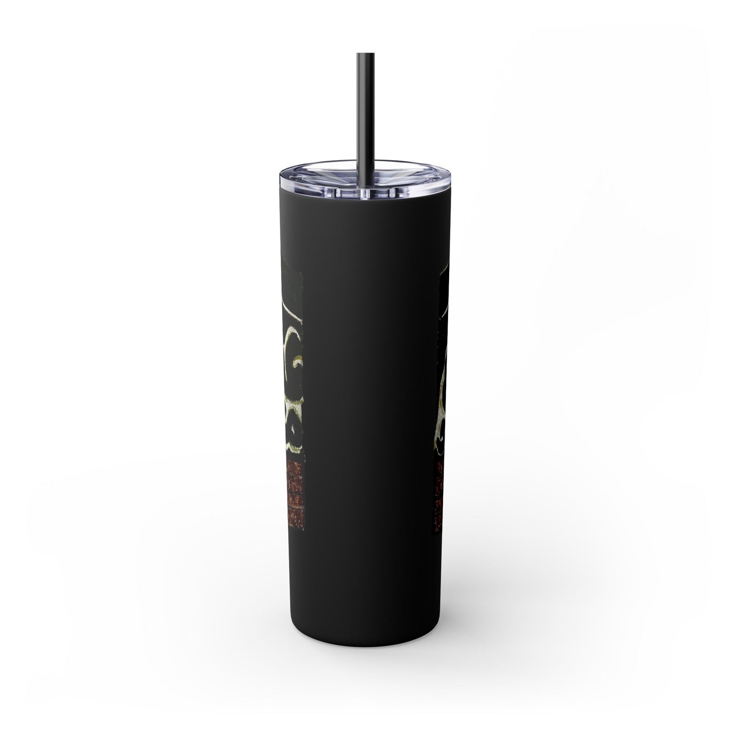 Islamic Skinny Tumbler with Straw - 20oz, Elegant Calligraphy Design
