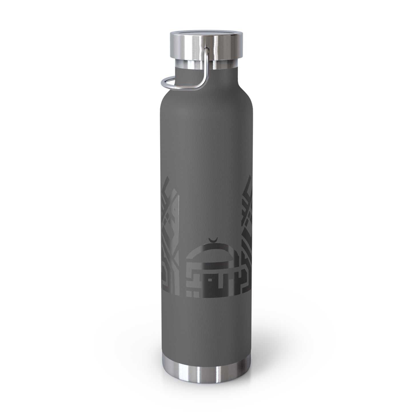 Artistic Copper Vacuum Insulated Bottle - 22oz Travel Flask with Mosque Design